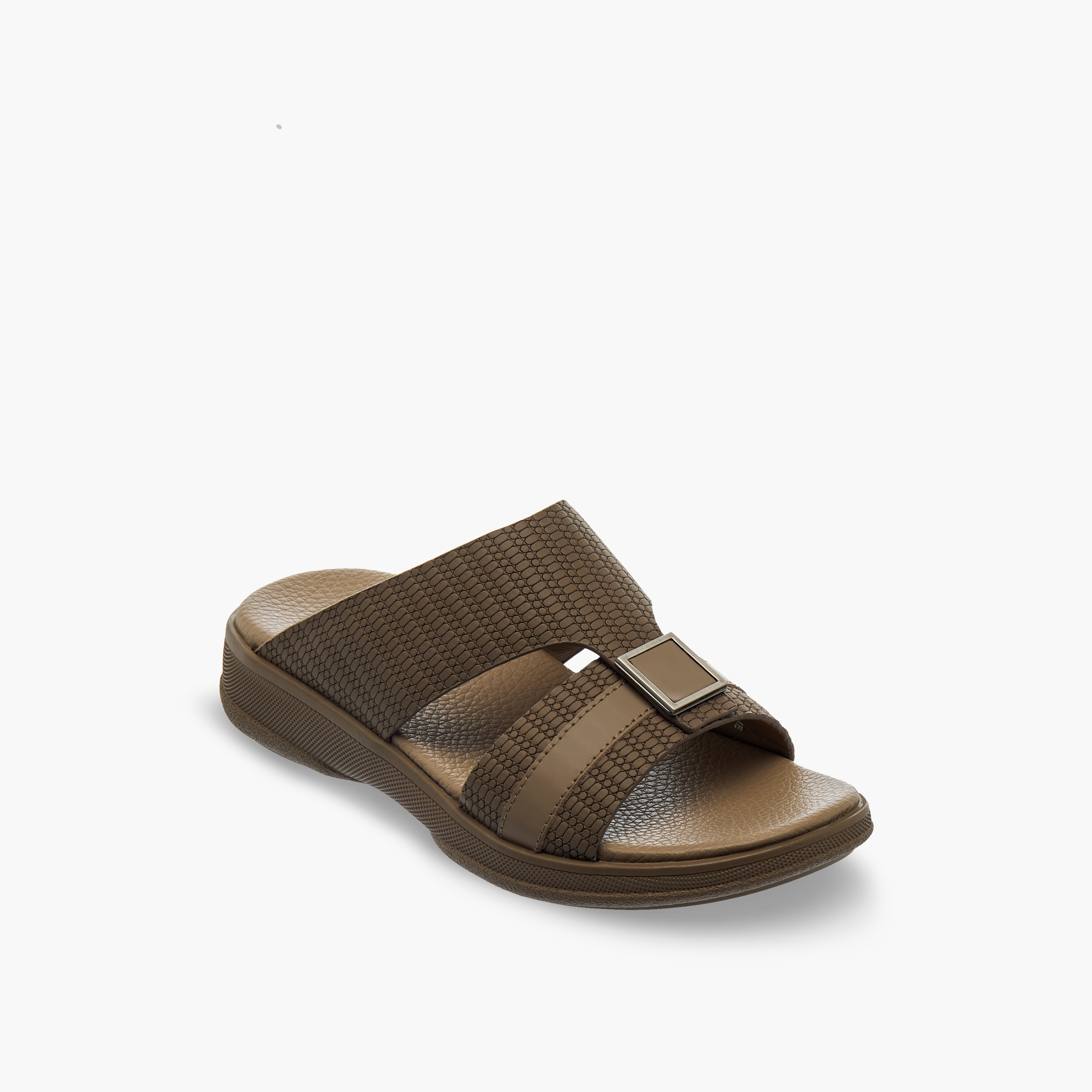Pablosky Boys Textured Leather Arabic Sandals-boys-shoes-sandals-image-2