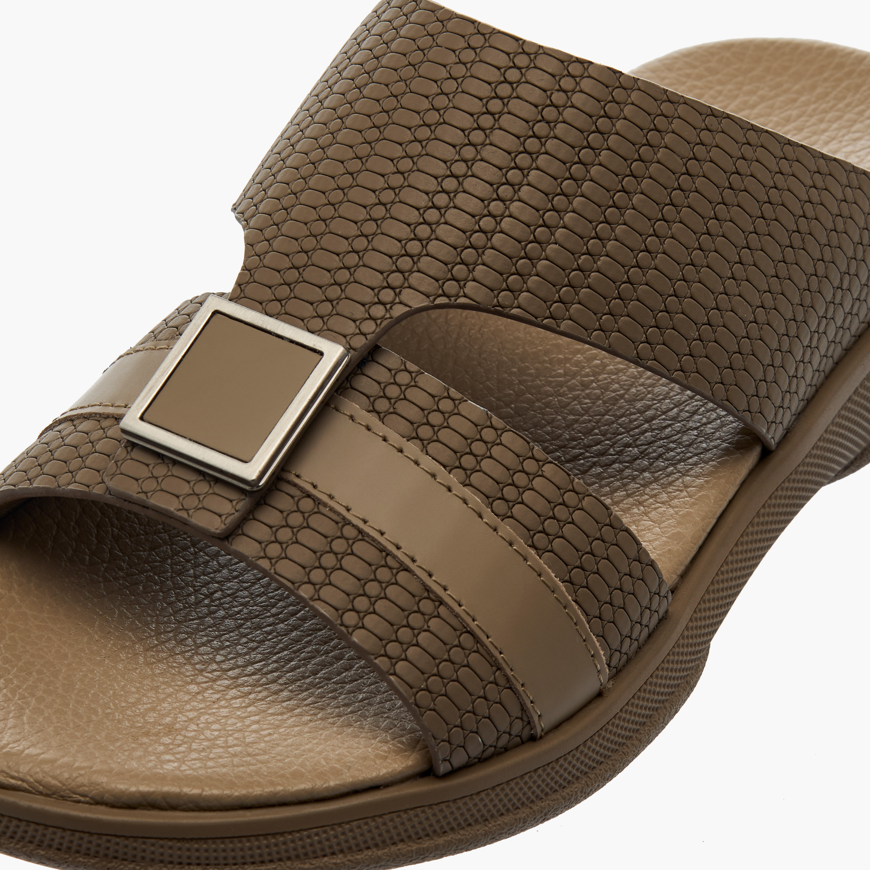 Pablosky Boys Textured Leather Arabic Sandals-boys-shoes-sandals-image-5