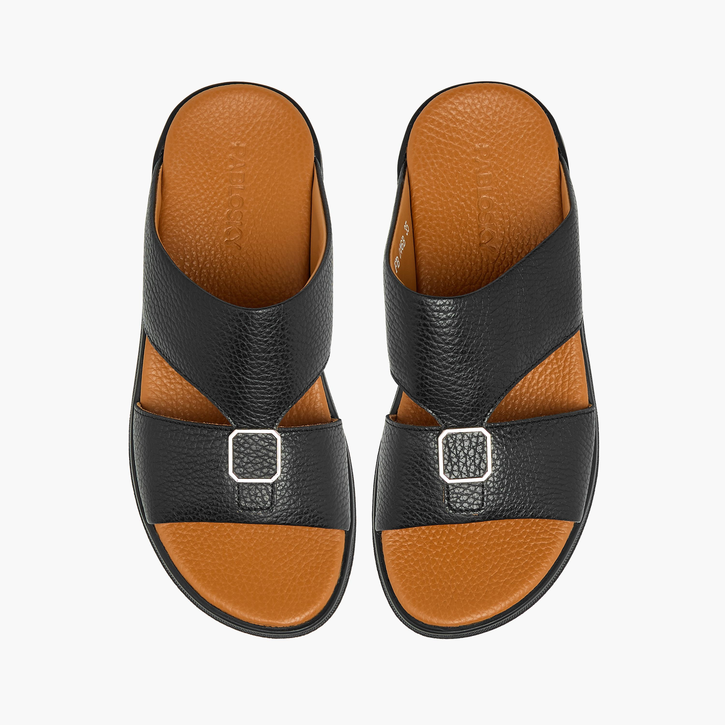 Pablosky Boys Slip-On Leather Arabic Sandals-boys-shoes-sandals-image-1
