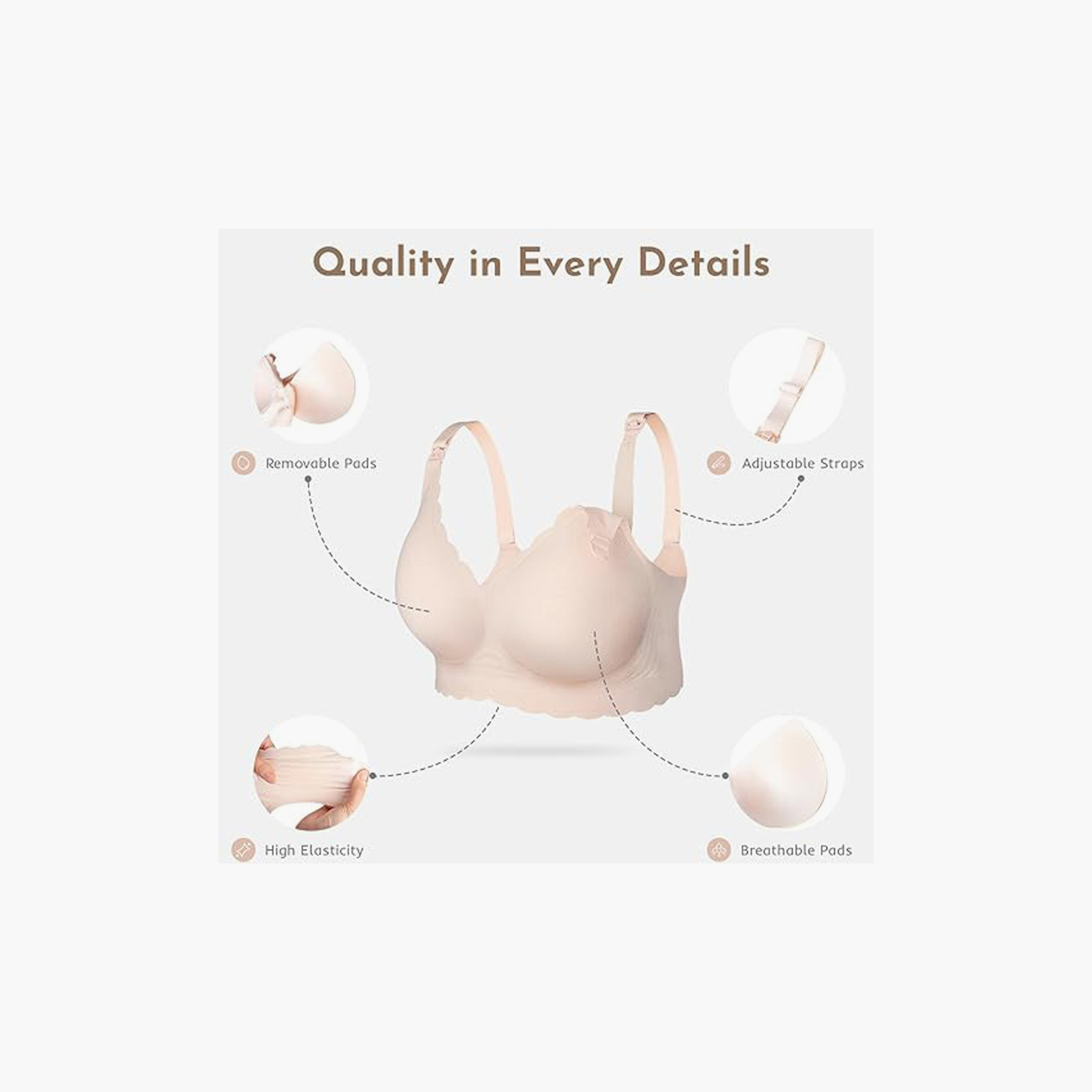 Momcozy 3-Piece Jelly Strip Seamless Floral Push Up Nursing Bra - YN46 - Multicolour-women-clothing-maternity-lingerie-bras-image-3