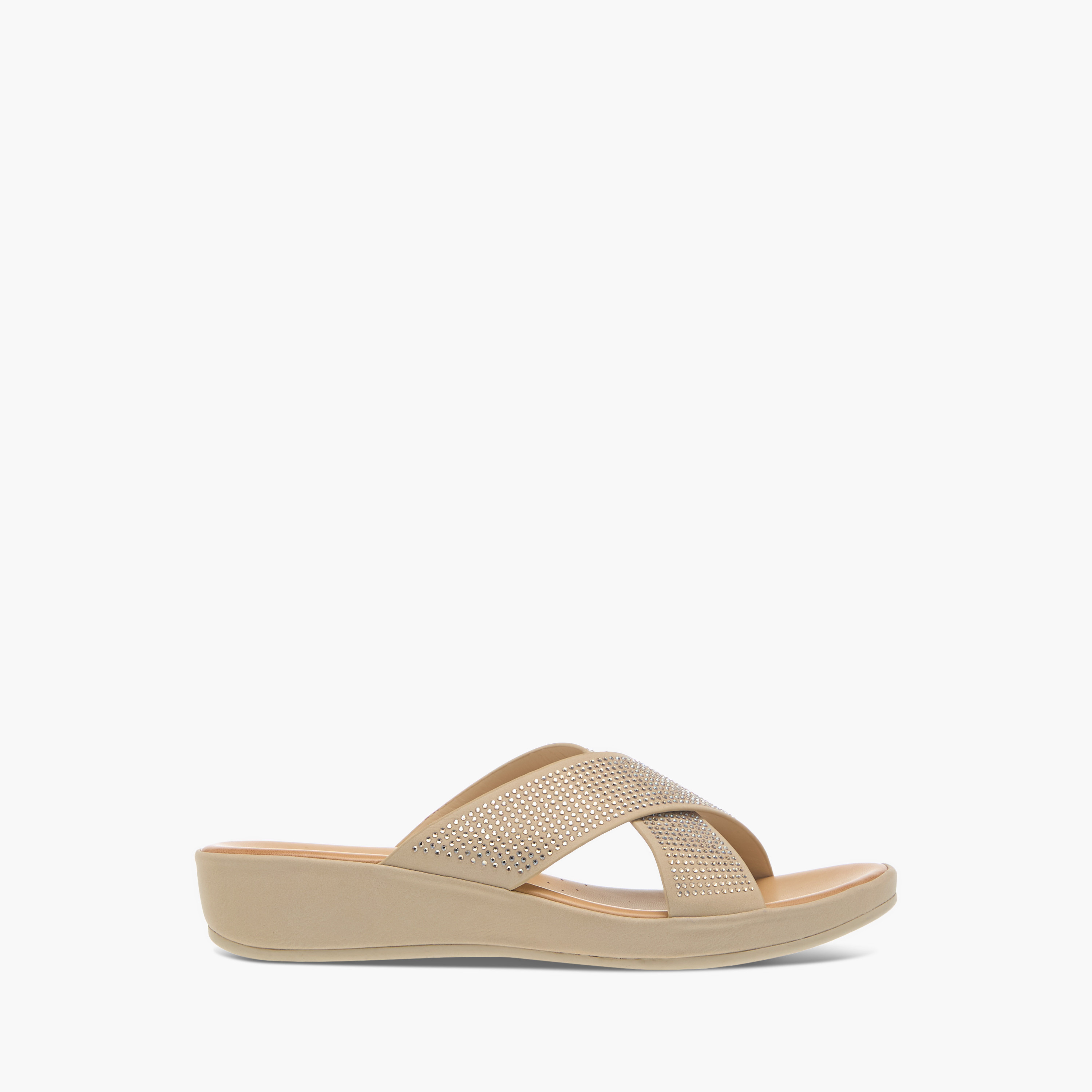 Flora Bella Embellished Cross Strap Comfort Sandals with Slip-On Closure-women-shoes-flats-sandals-image-3