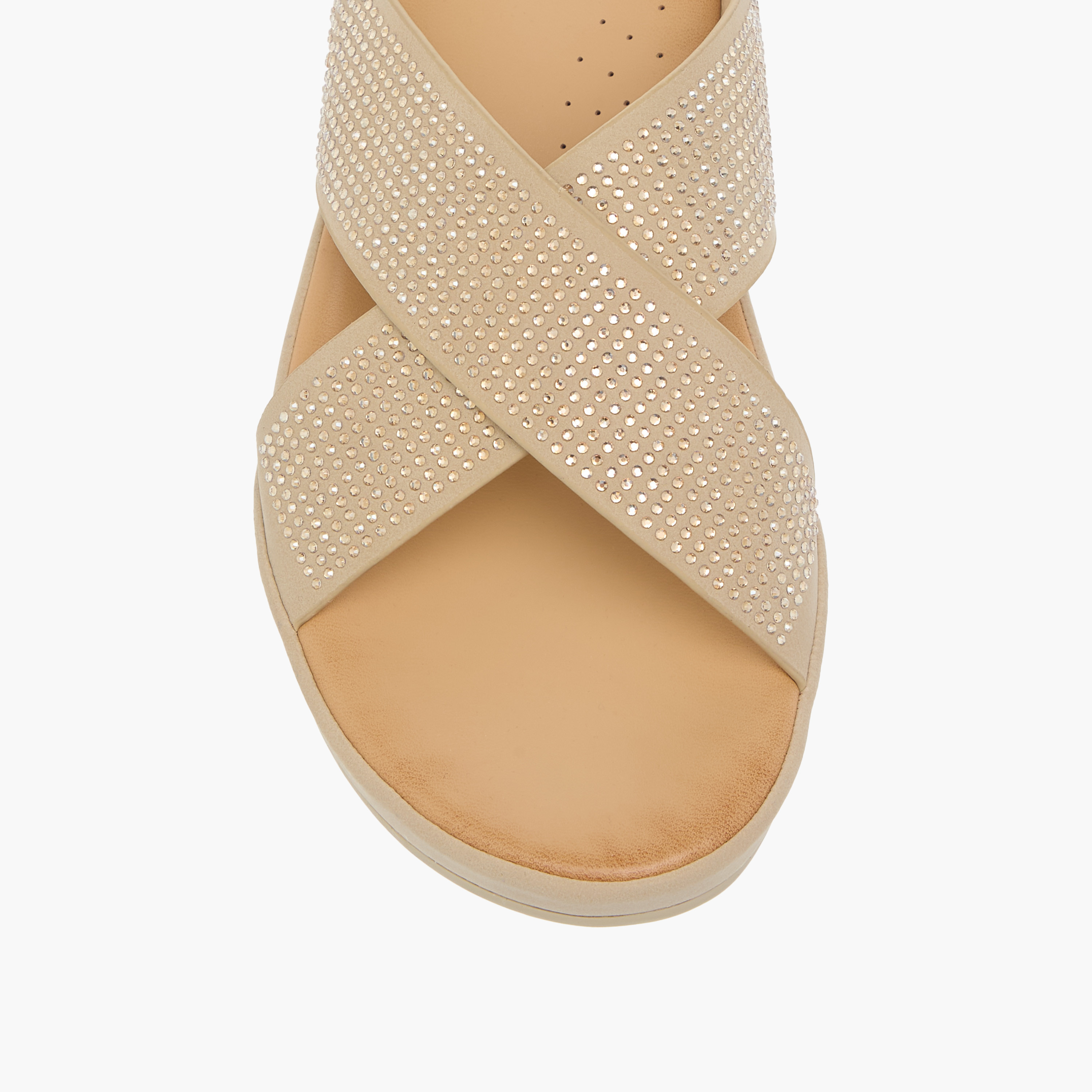Flora Bella Embellished Cross Strap Comfort Sandals with Slip-On Closure-women-shoes-flats-sandals-image-4