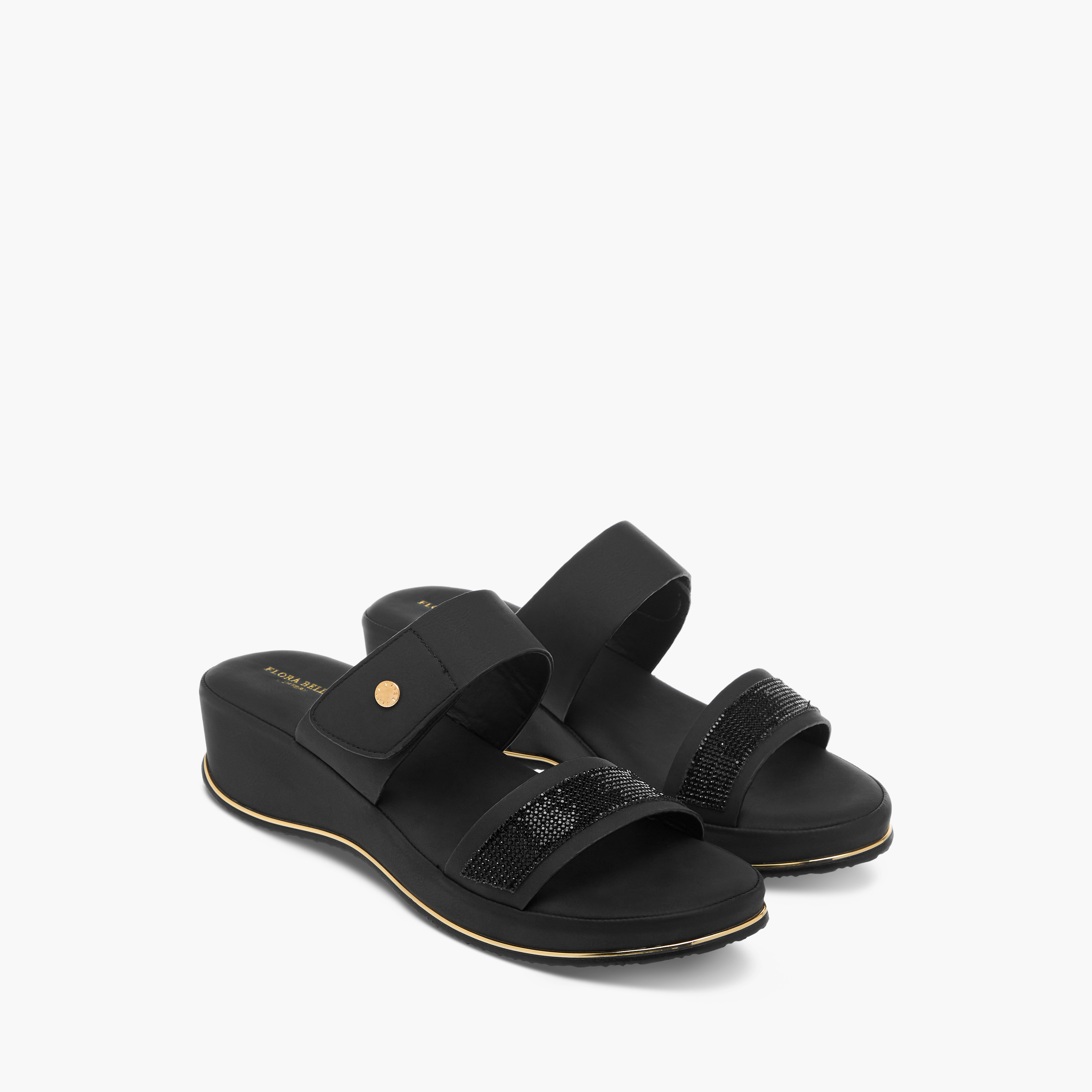 صندل مزين سهل الارتداء بحزام من فلورا بيلا-women-shoes-sandals-heeled-image-1