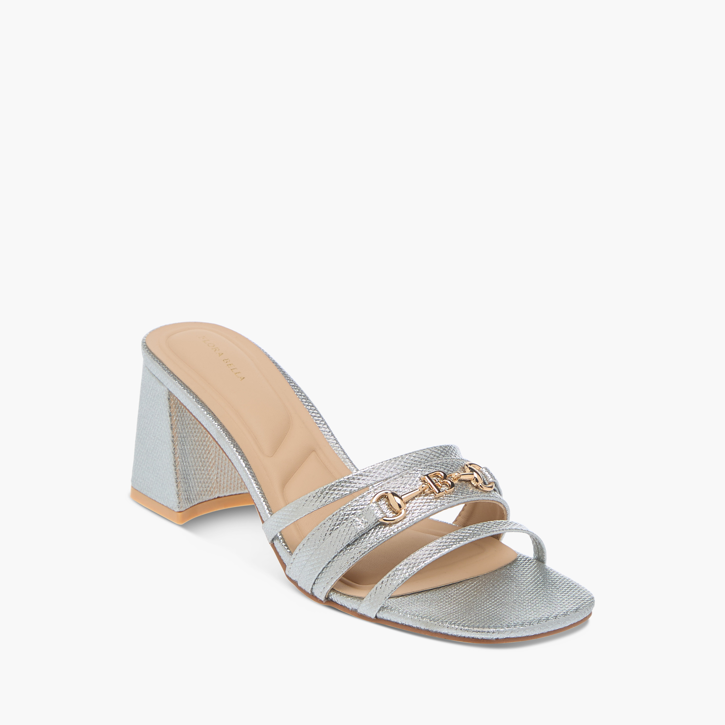 Flora Bella Metal Accent Slip-On Sandals with Block Heels-women-shoes-sandals-heeled-image-2