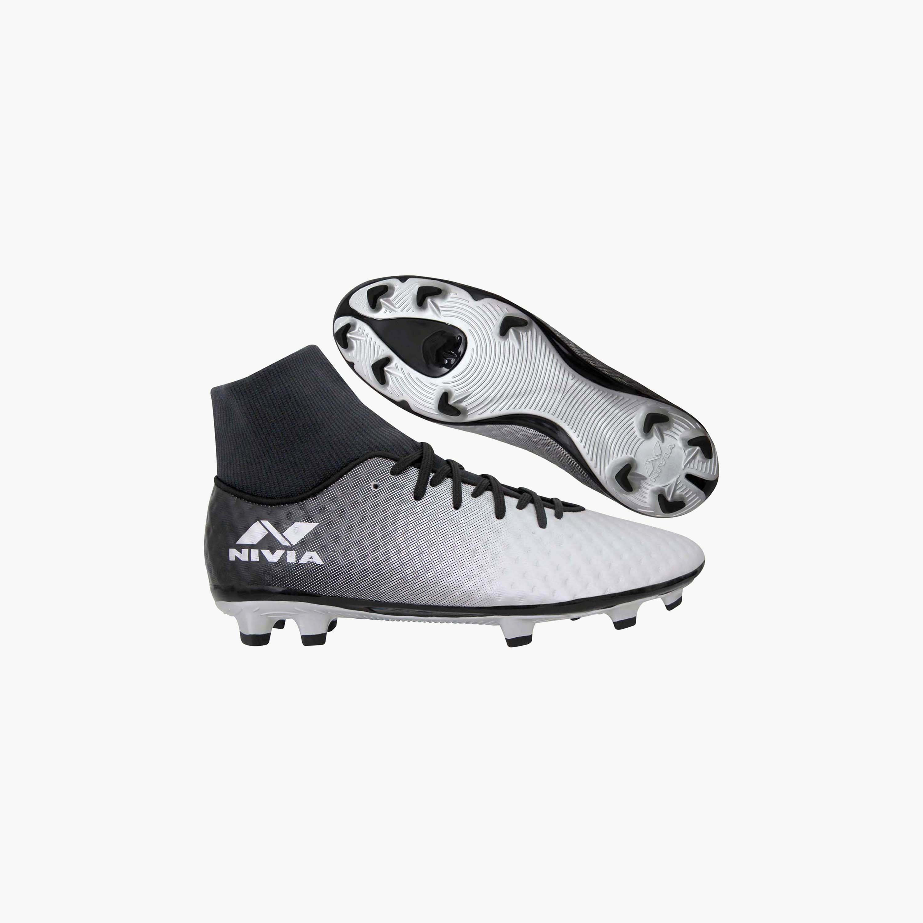 أحذية كرة قدم نيفيا أوسلار بليد 2.0 فضي/سوداء-sports-gear-football-shoes-firmground-image-2