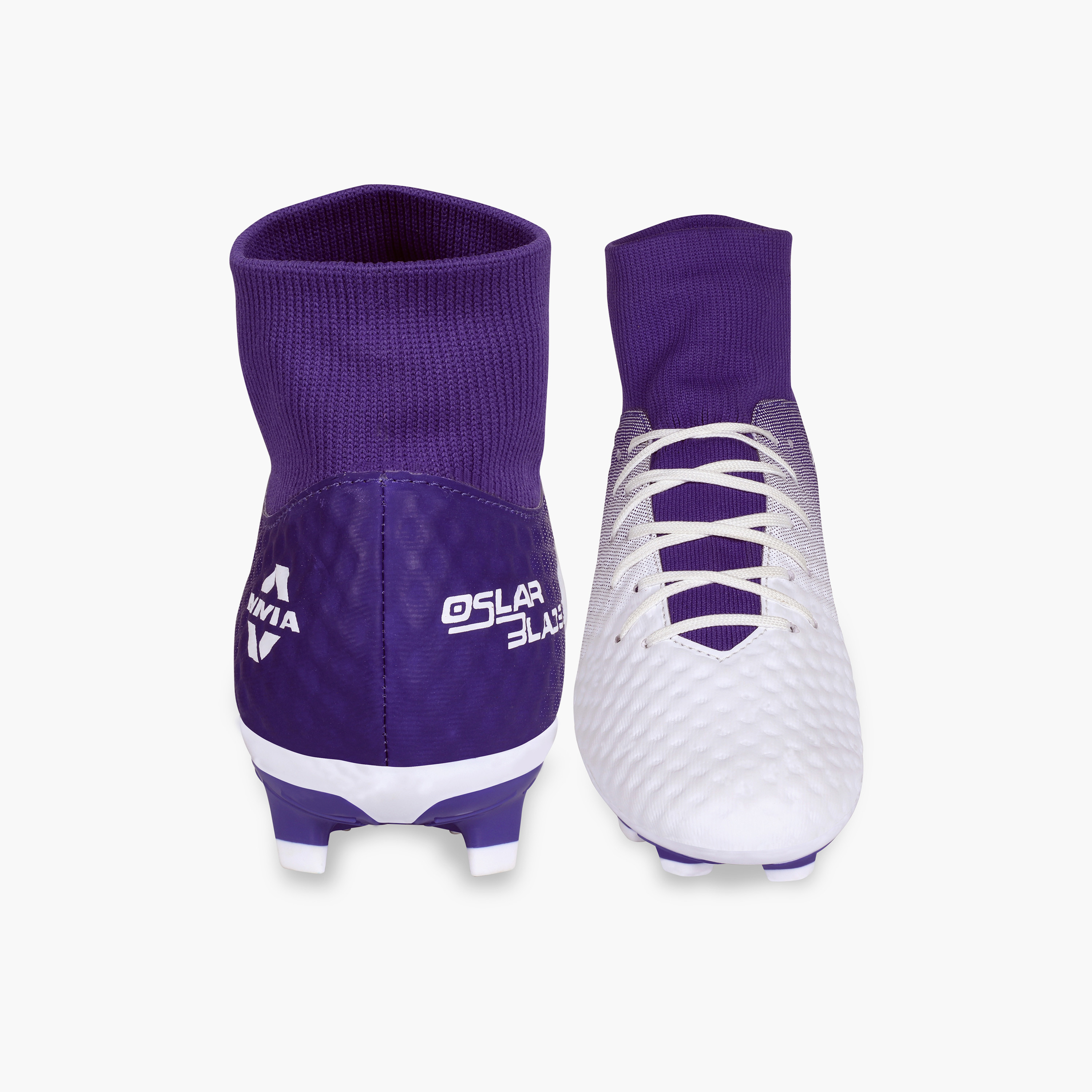 أحذية كرة قدم نيفيا أوسلار بليد 2.0 باللون الأبيض/البنفسجي-sports-gear-football-shoes-firmground-image-6