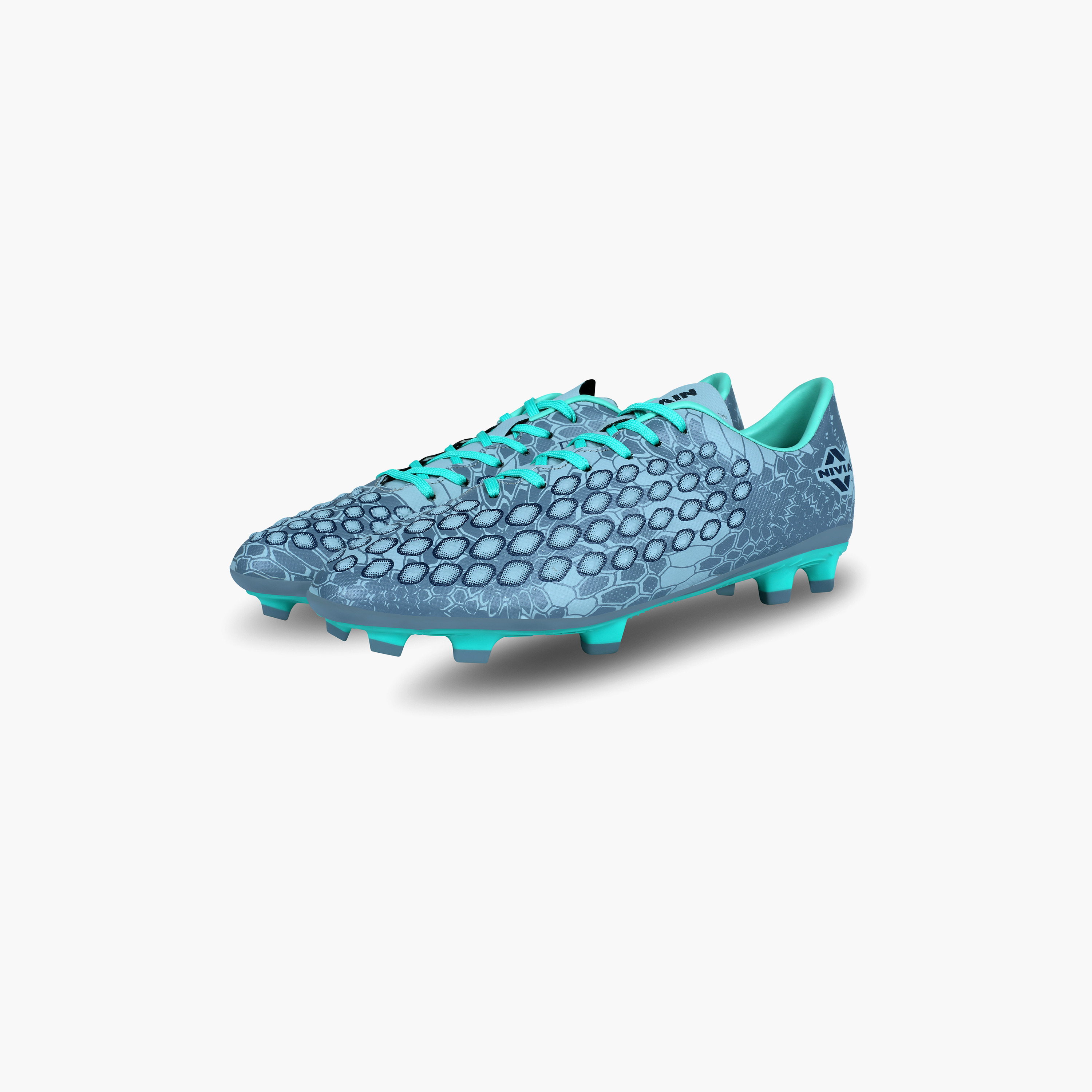 Nivia Reptile Grey/Green Football Shoes-sports-gear-football-shoes-firmground-image-9