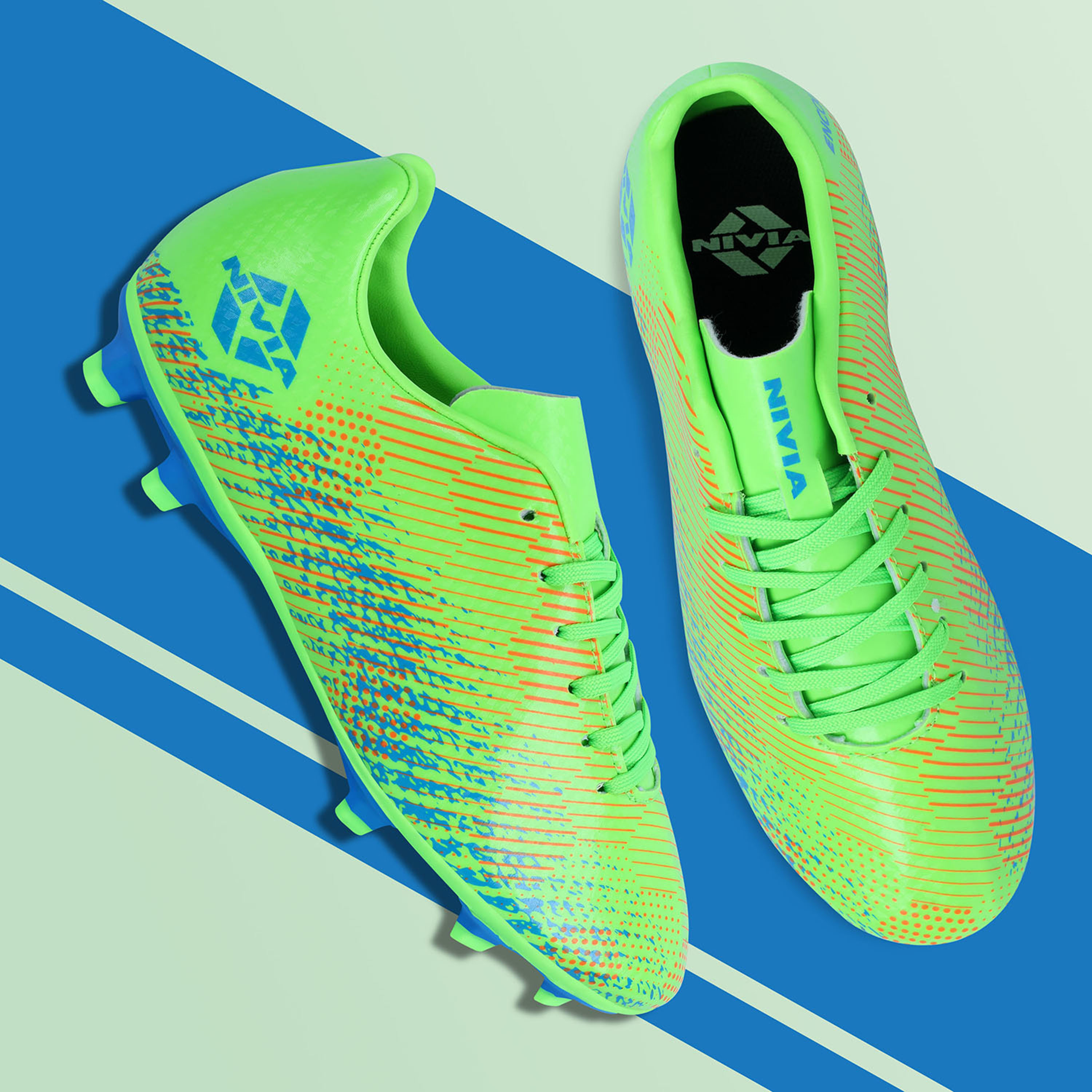 نيفيا إنكاونتر 9.0، أحذية كرة قدم كحلية/خضراء/زرقاء-sports-men-shoes-image-3