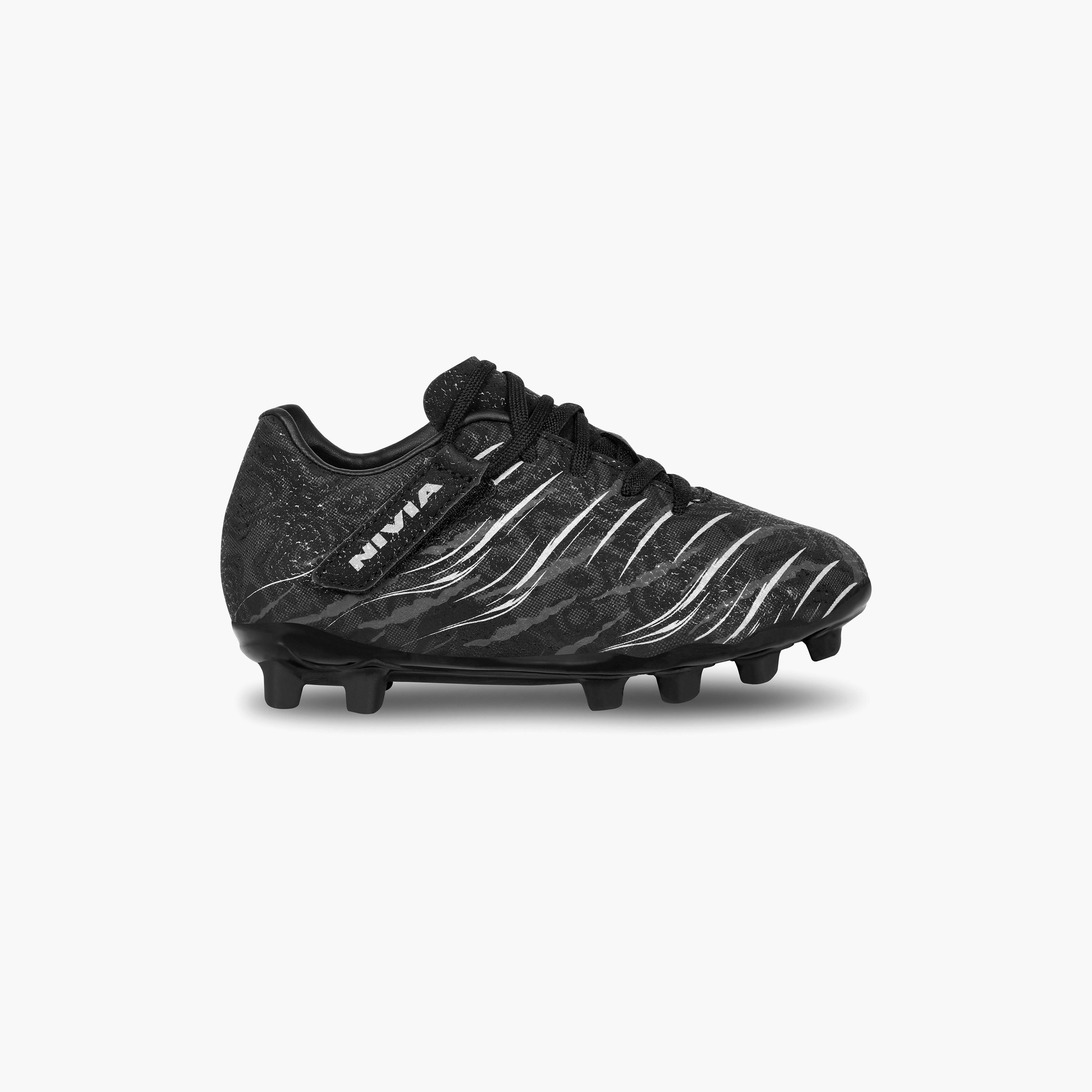 حذاء كرة قدم من نيفيا كاربونيت 6.0 بلون أسود للأطفال-sports-gear-football-shoes-firmground-image-3
