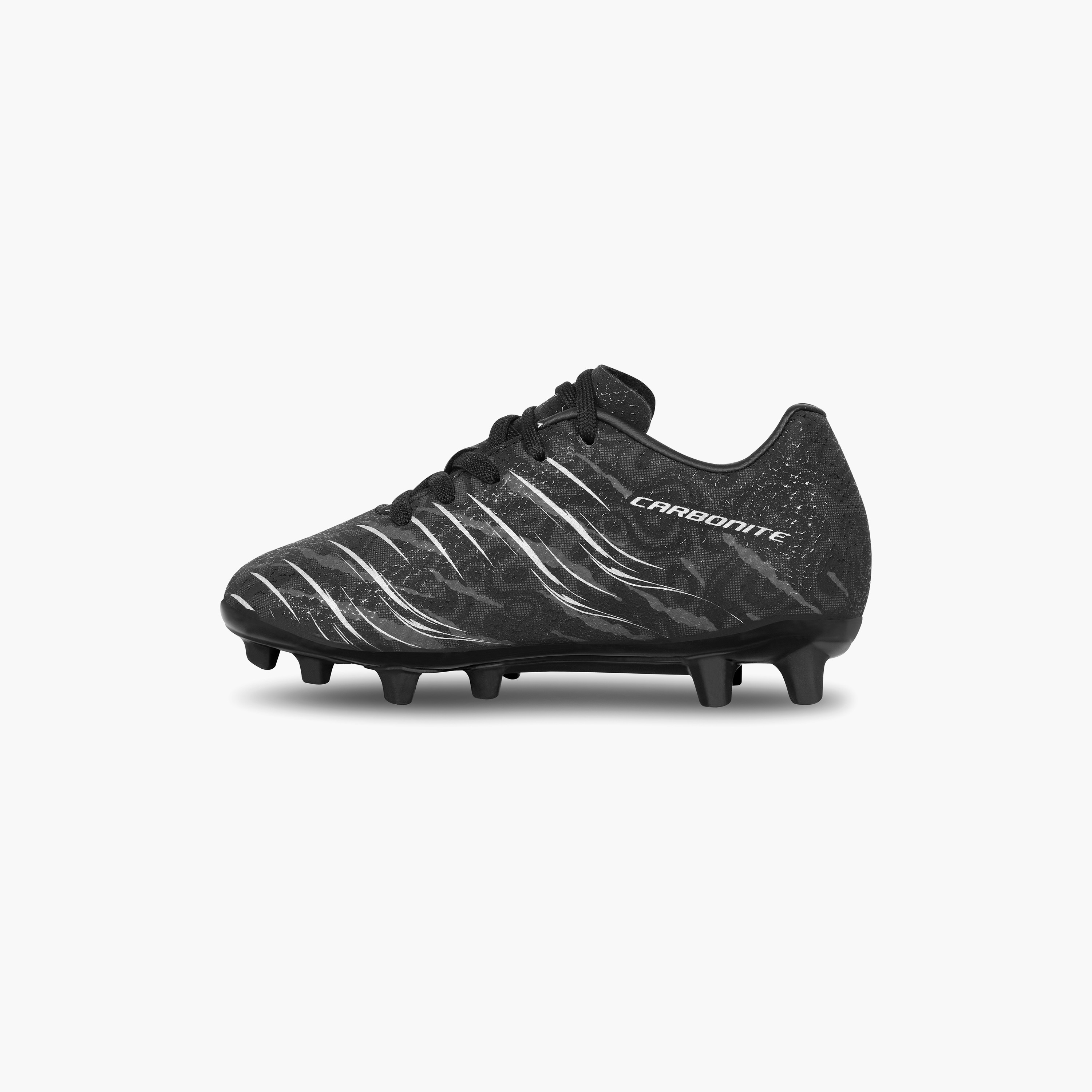 حذاء كرة قدم من نيفيا كاربونيت 6.0 بلون أسود للأطفال-sports-gear-football-shoes-firmground-image-4