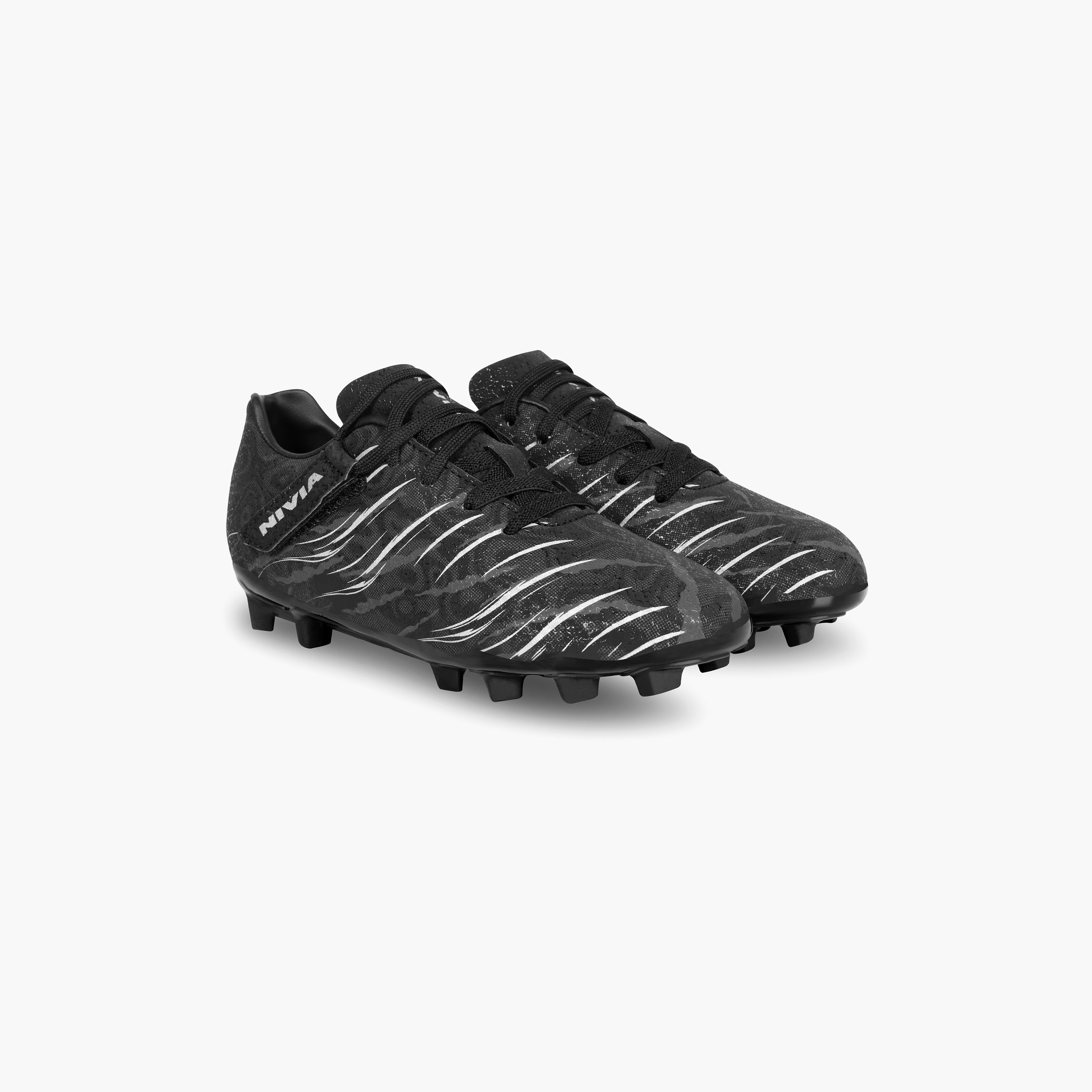 حذاء كرة قدم من نيفيا كاربونيت 6.0 بلون أسود للأطفال-sports-gear-football-shoes-firmground-image-6