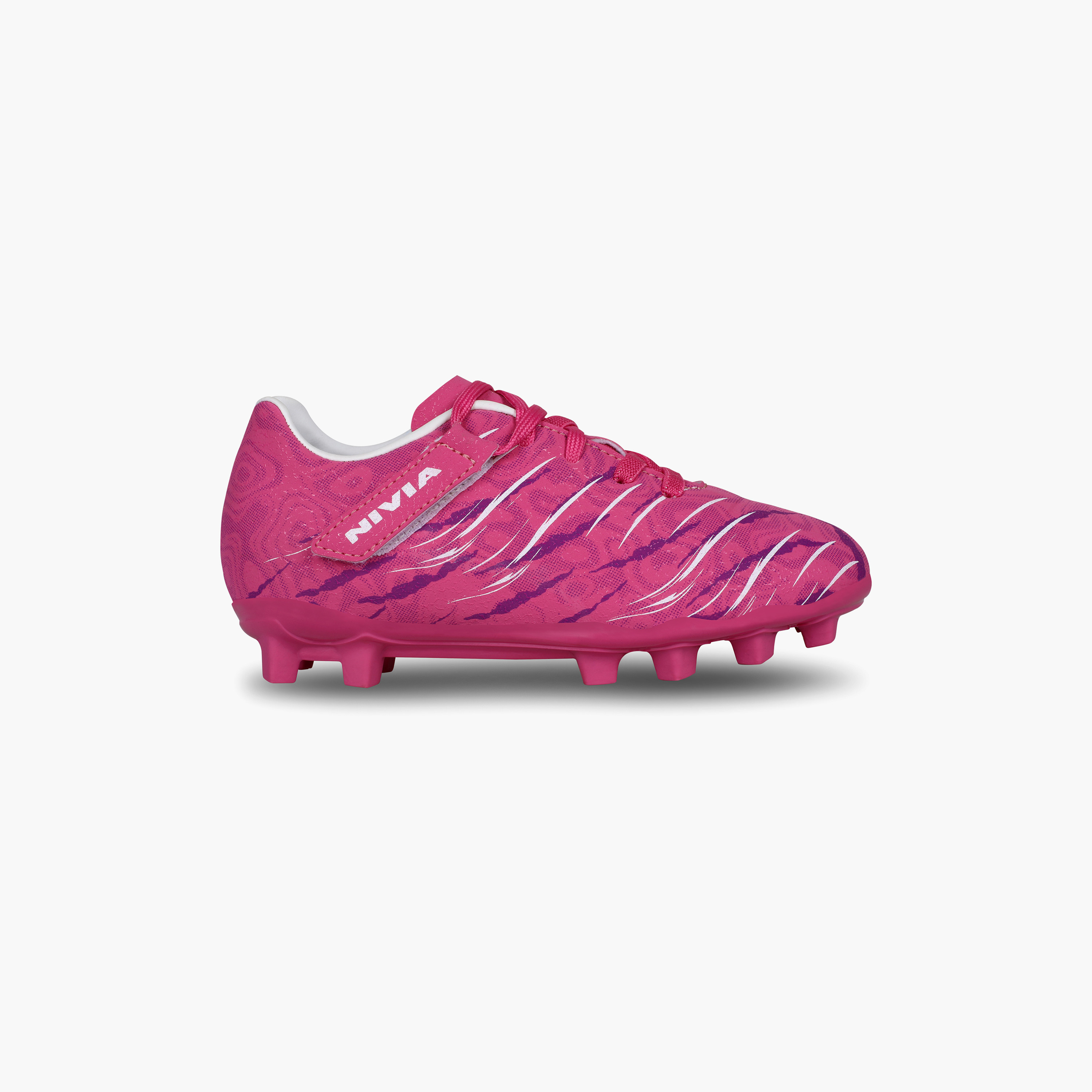 حذاء كرة قدم من نيفيا كاربونيت 6.0 بلون فوشيا وردي للأطفال-sports-gear-football-shoes-firmground-image-4