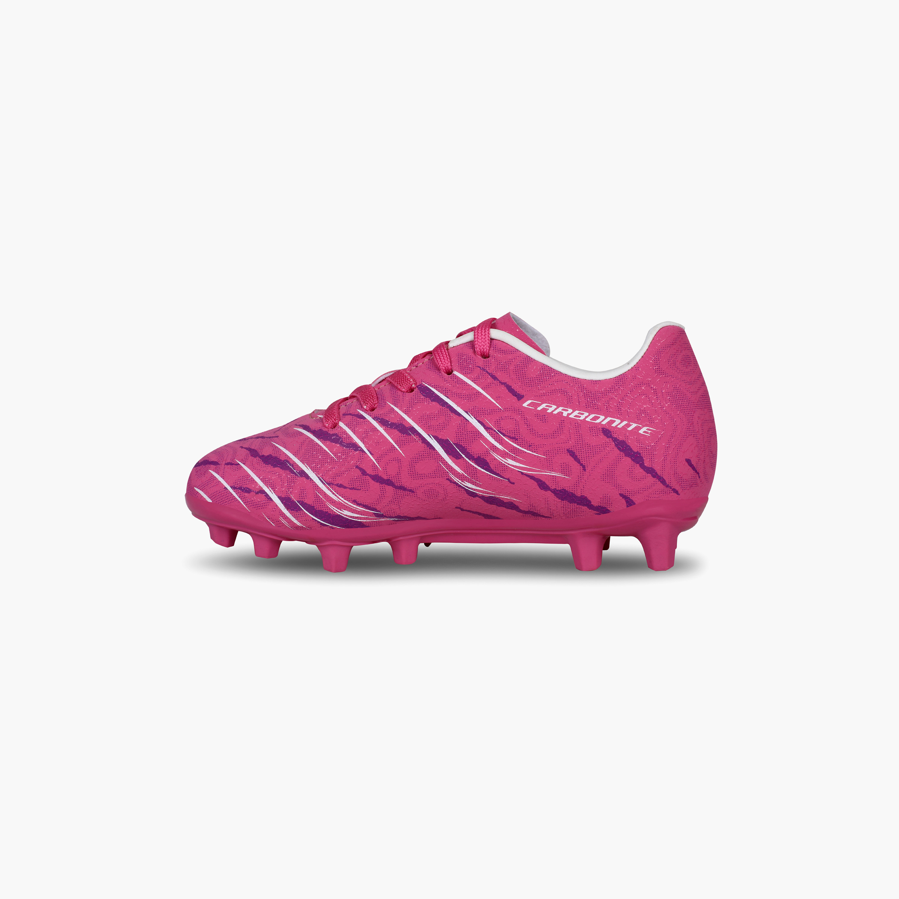 حذاء كرة قدم من نيفيا كاربونيت 6.0 بلون فوشيا وردي للأطفال-sports-gear-football-shoes-firmground-image-5