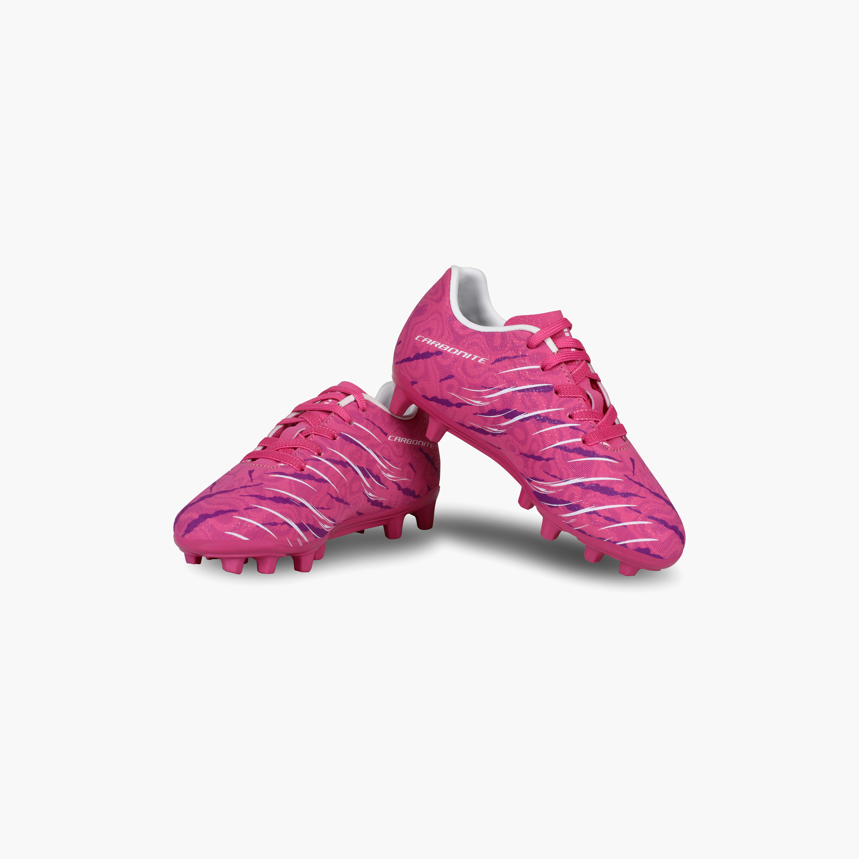 حذاء كرة قدم من نيفيا كاربونيت 6.0 بلون فوشيا وردي للأطفال-sports-gear-football-shoes-firmground-image-6