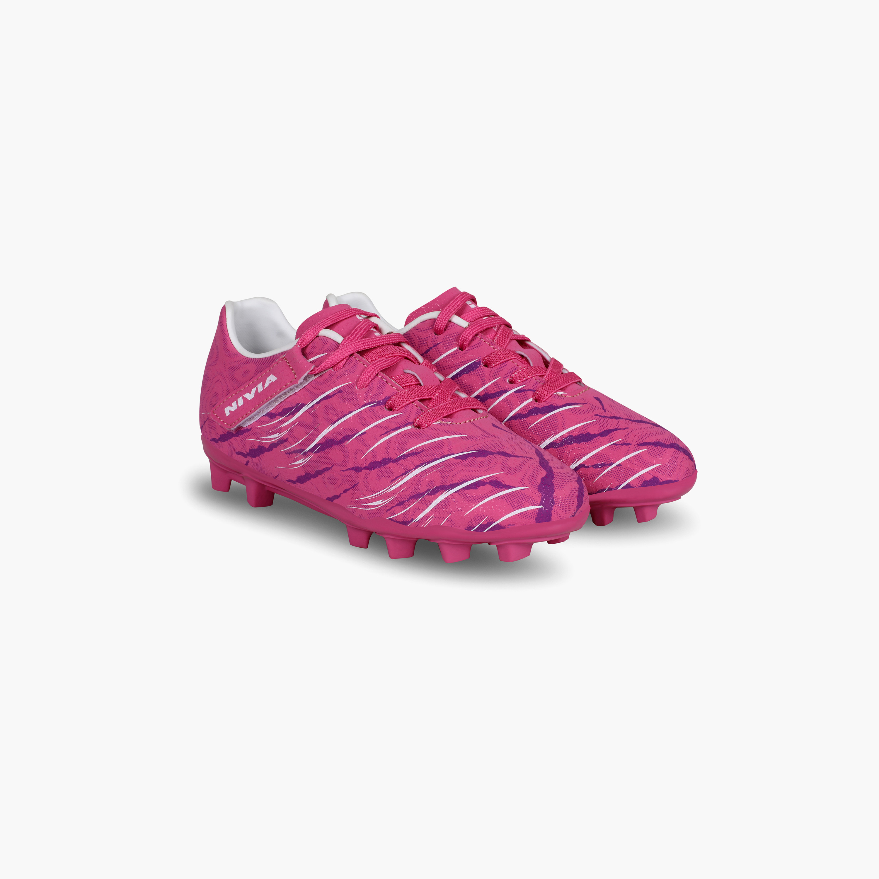 حذاء كرة قدم من نيفيا كاربونيت 6.0 بلون فوشيا وردي للأطفال-sports-gear-football-shoes-firmground-image-7