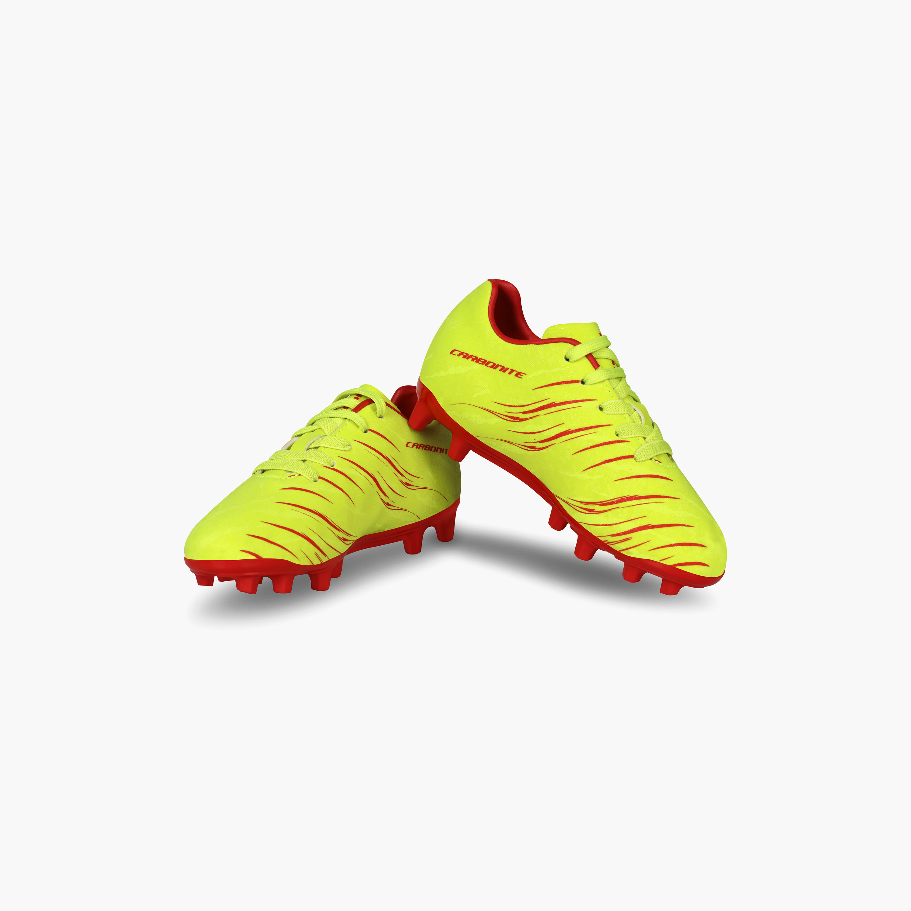 Nivia Carbonite 6.0 Kids Sulphur Green Football Shoes-sports-gear-football-shoes-firmground-image-5