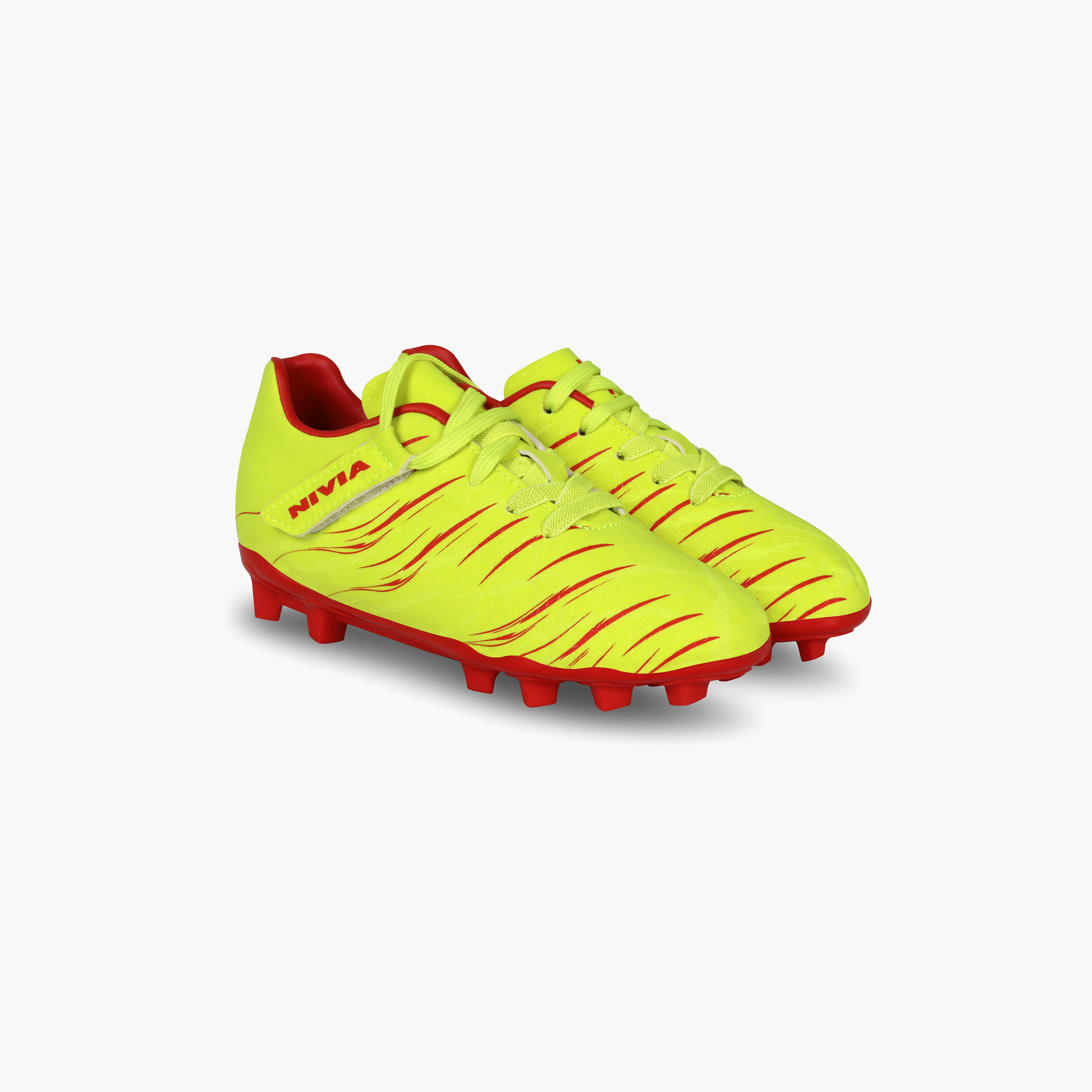 حذاء كرة قدم من نيفيا كاربونيت 6.0 بلون أخضر كبريتي للأطفال-sports-gear-football-shoes-firmground-image-6