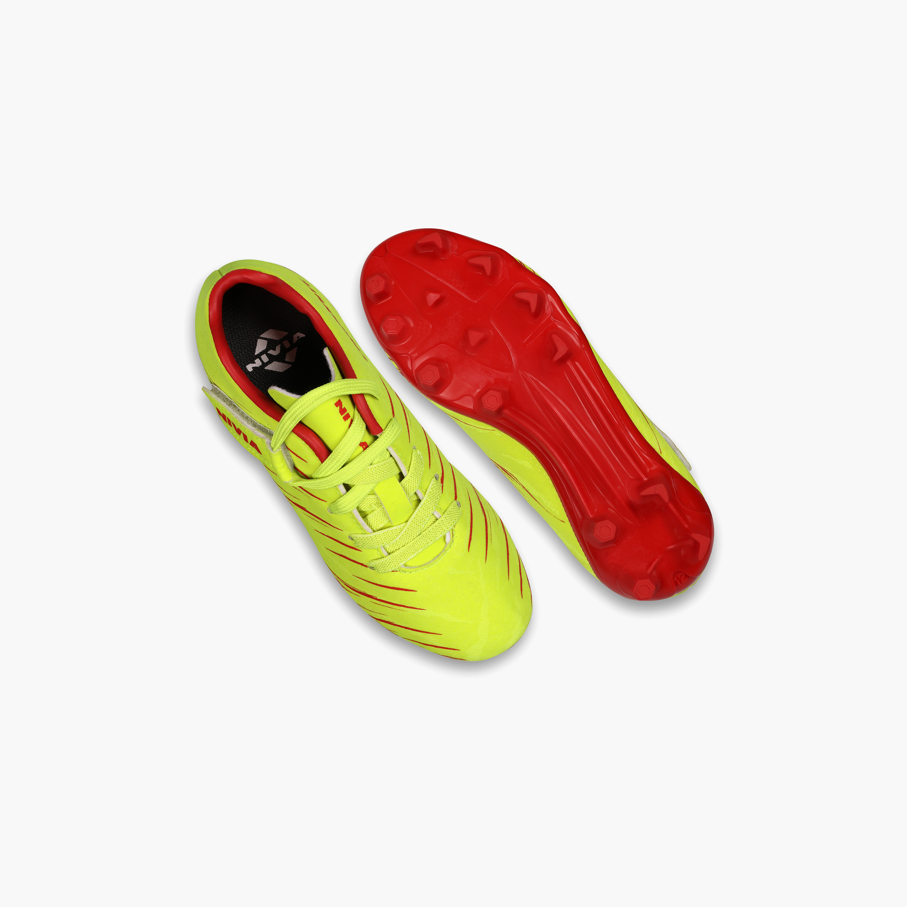 Nivia Carbonite 6.0 Kids Sulphur Green Football Shoes-sports-gear-football-shoes-firmground-image-8