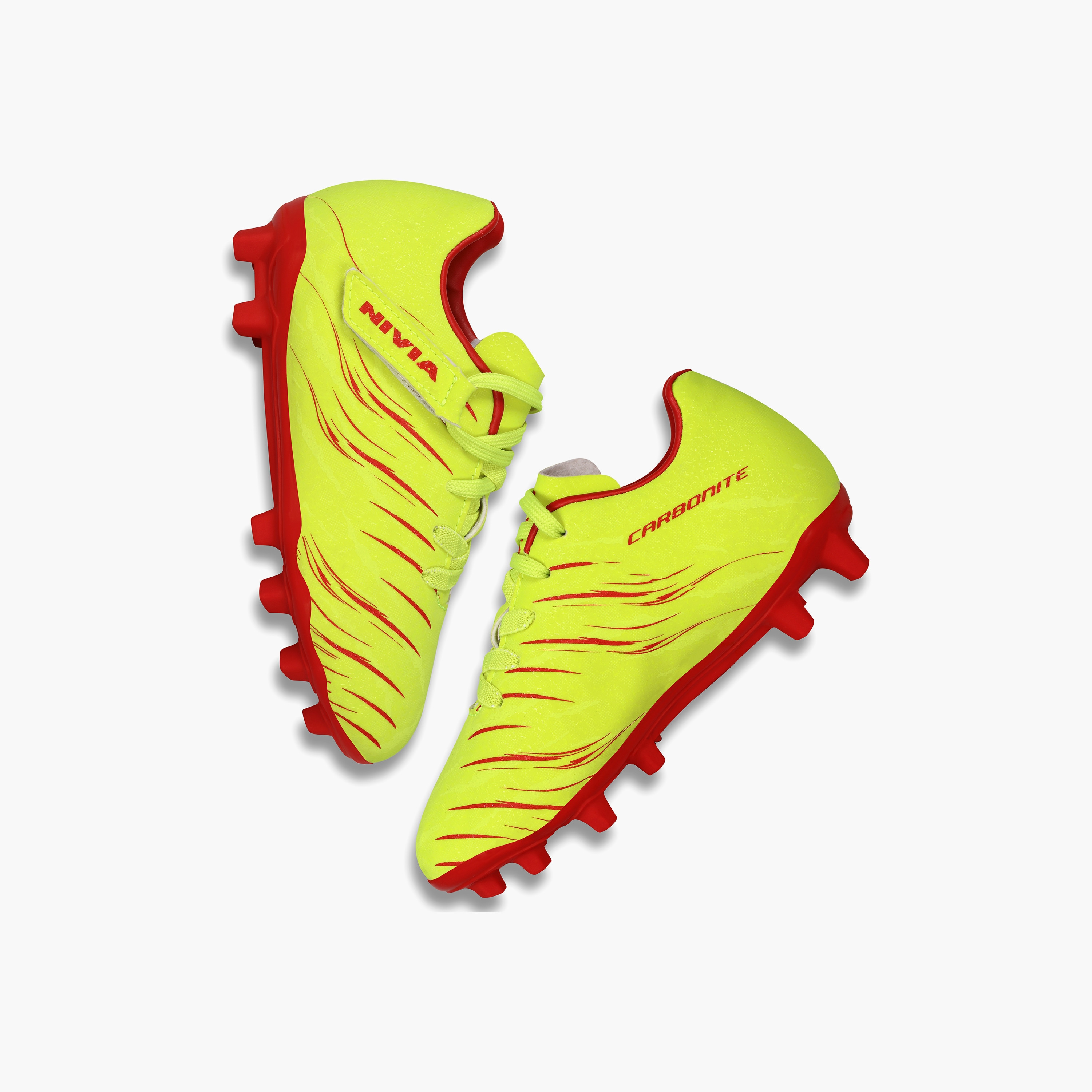 حذاء كرة قدم من نيفيا كاربونيت 6.0 بلون أخضر كبريتي للأطفال-sports-gear-football-shoes-firmground-image-9