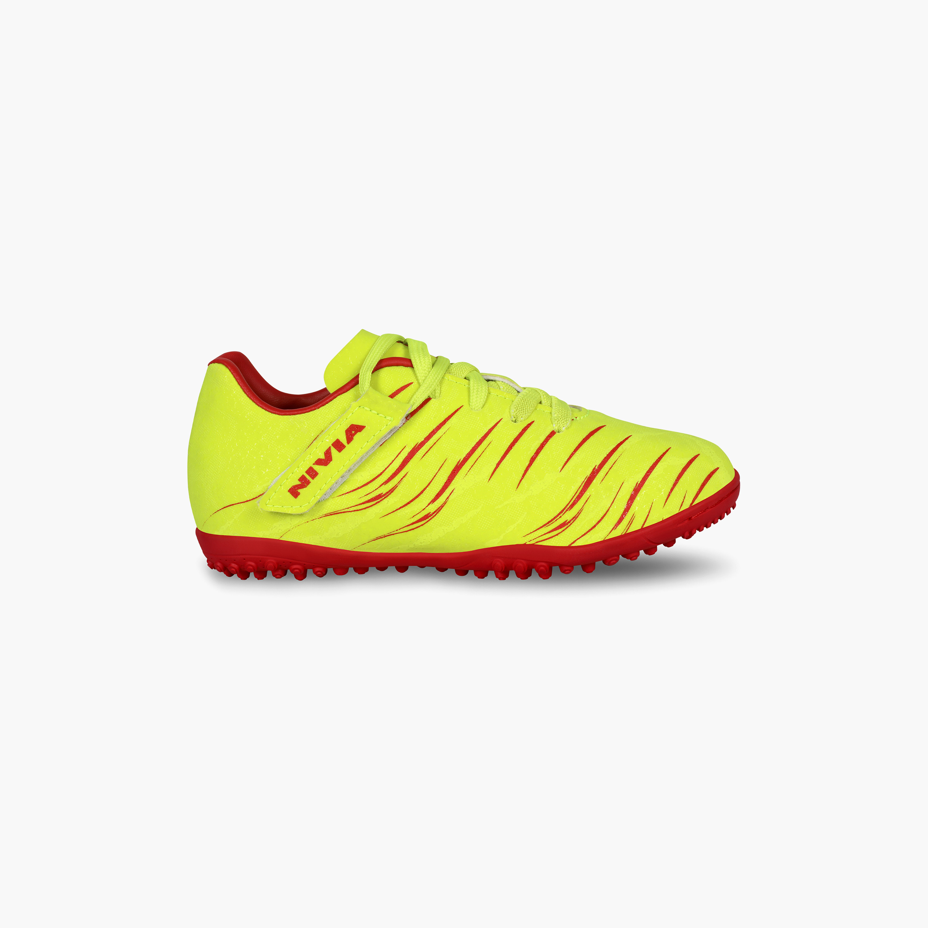 Nivia Carbonite 6.0 Kids Turf Sulphur Green Futsal Shoes-sports-boys-shoes-image-3