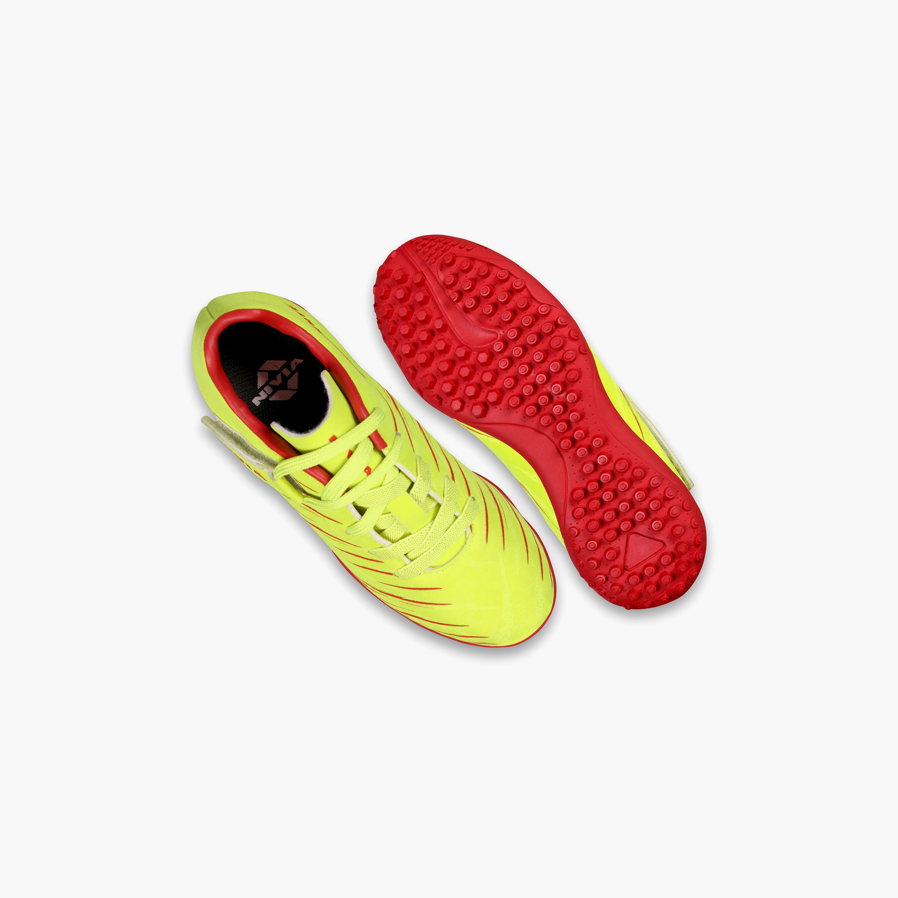 Nivia Carbonite 6.0 Kids Turf Sulphur Green Futsal Shoes-sports-boys-shoes-image-8