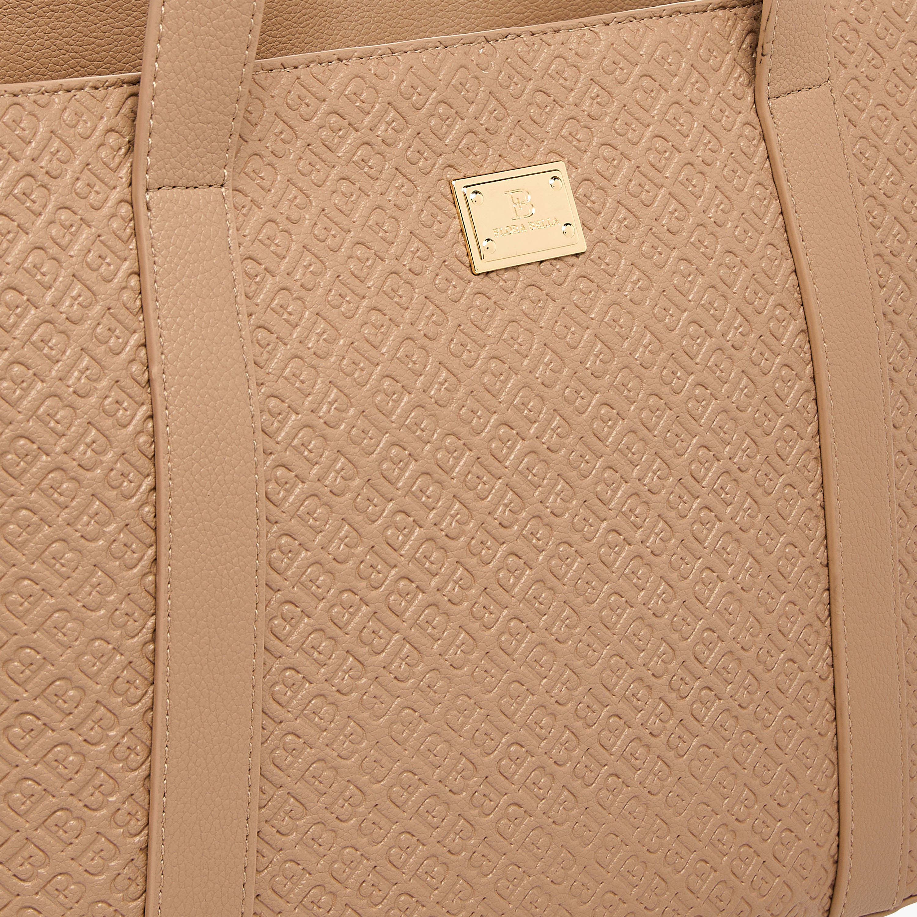Flora Bella Monogram Embossed Tote Bag with Detachable Strap-women-bagsandwallets-handbags-image-5
