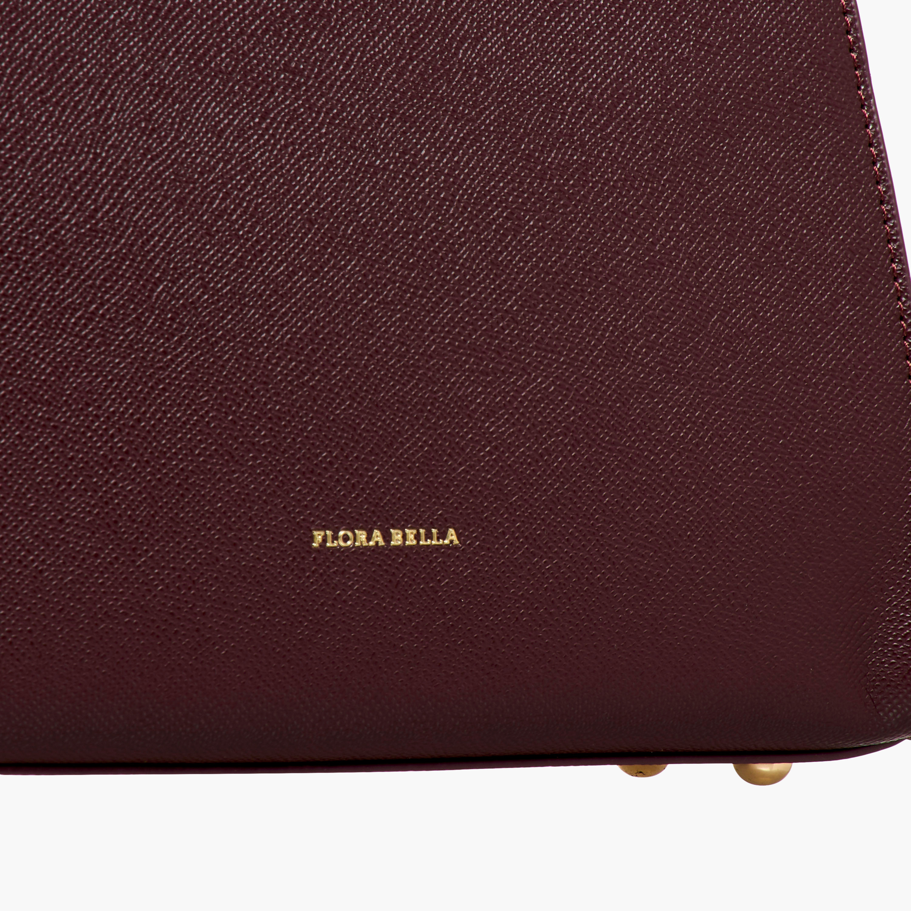 Flora Bella Textured Satchel Bag with Detachable Strap and Flap Closure-women-bagsandwallets-handbags-image-6