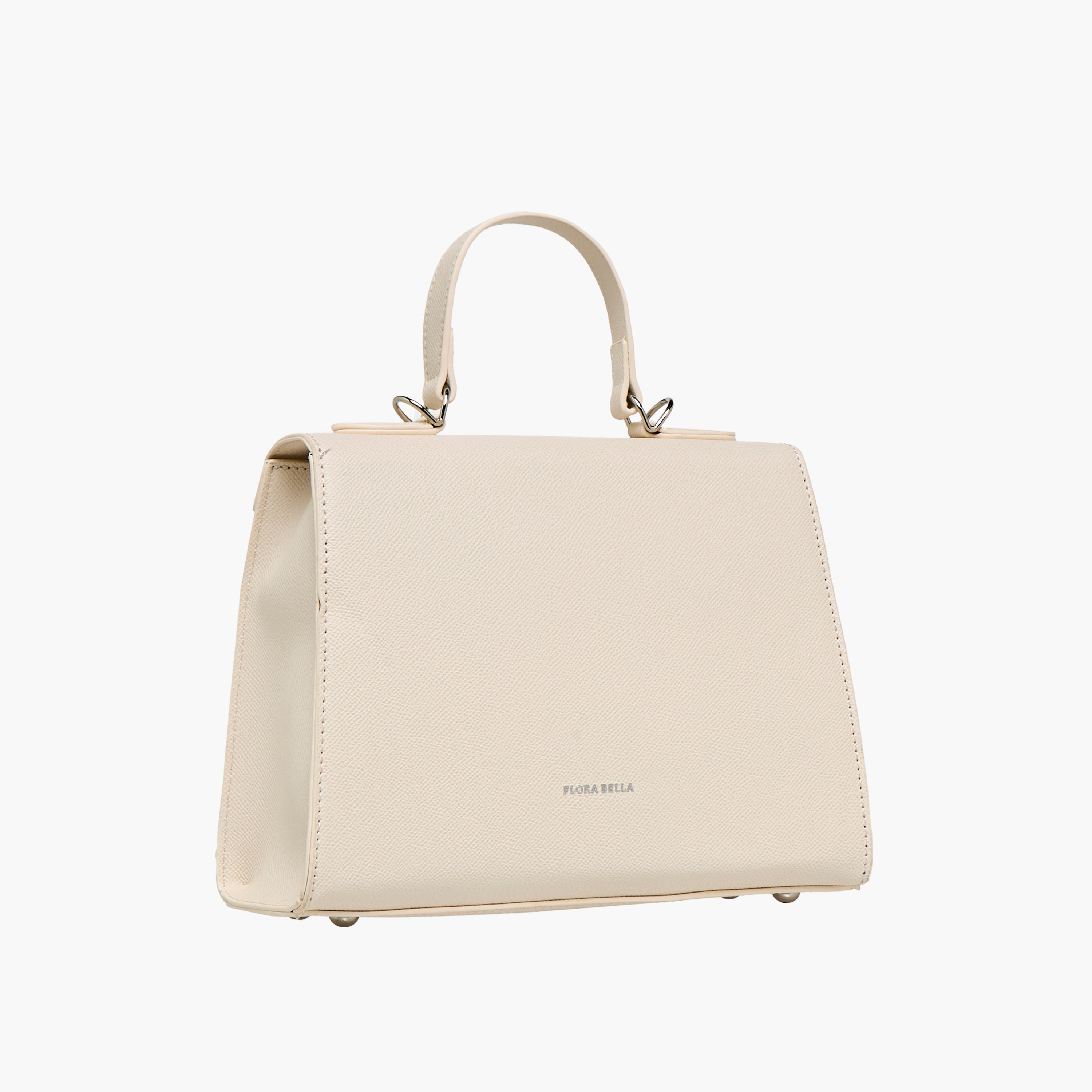 Flora Bella Textured Satchel Bag with Detachable Strap and Flap Closure-women-bagsandwallets-handbags-image-5