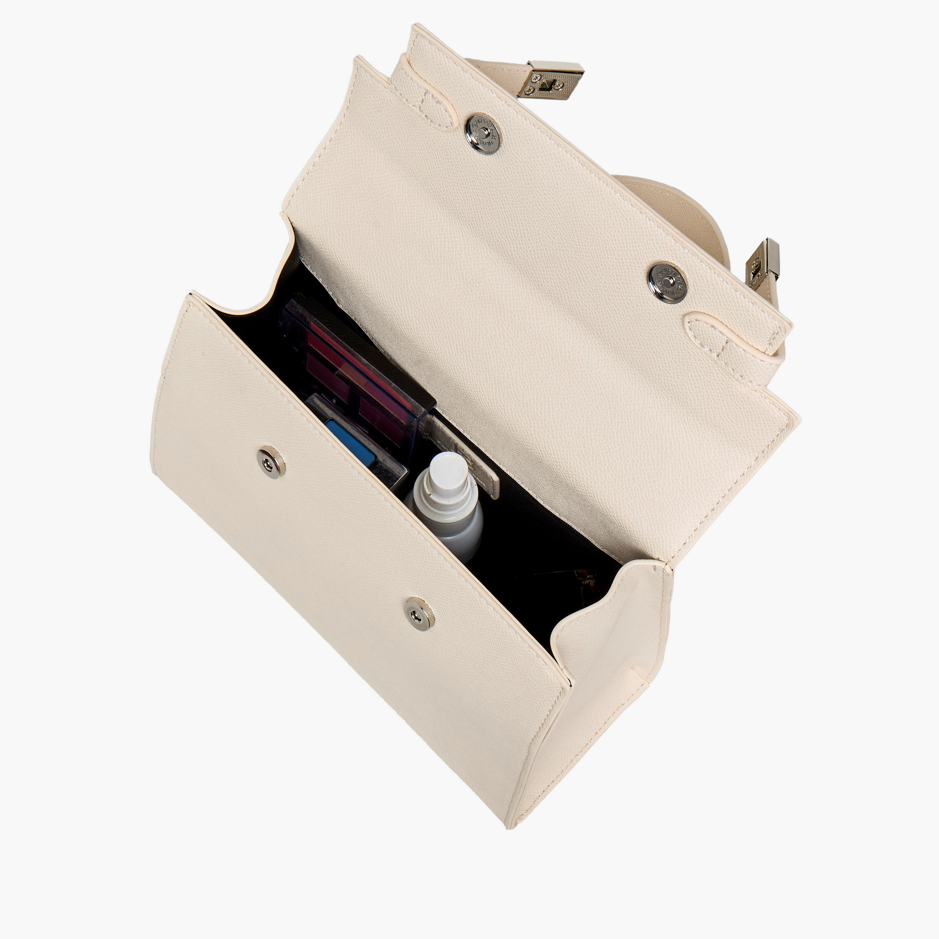 Flora Bella Textured Satchel Bag with Detachable Strap and Flap Closure-women-bagsandwallets-handbags-image-10