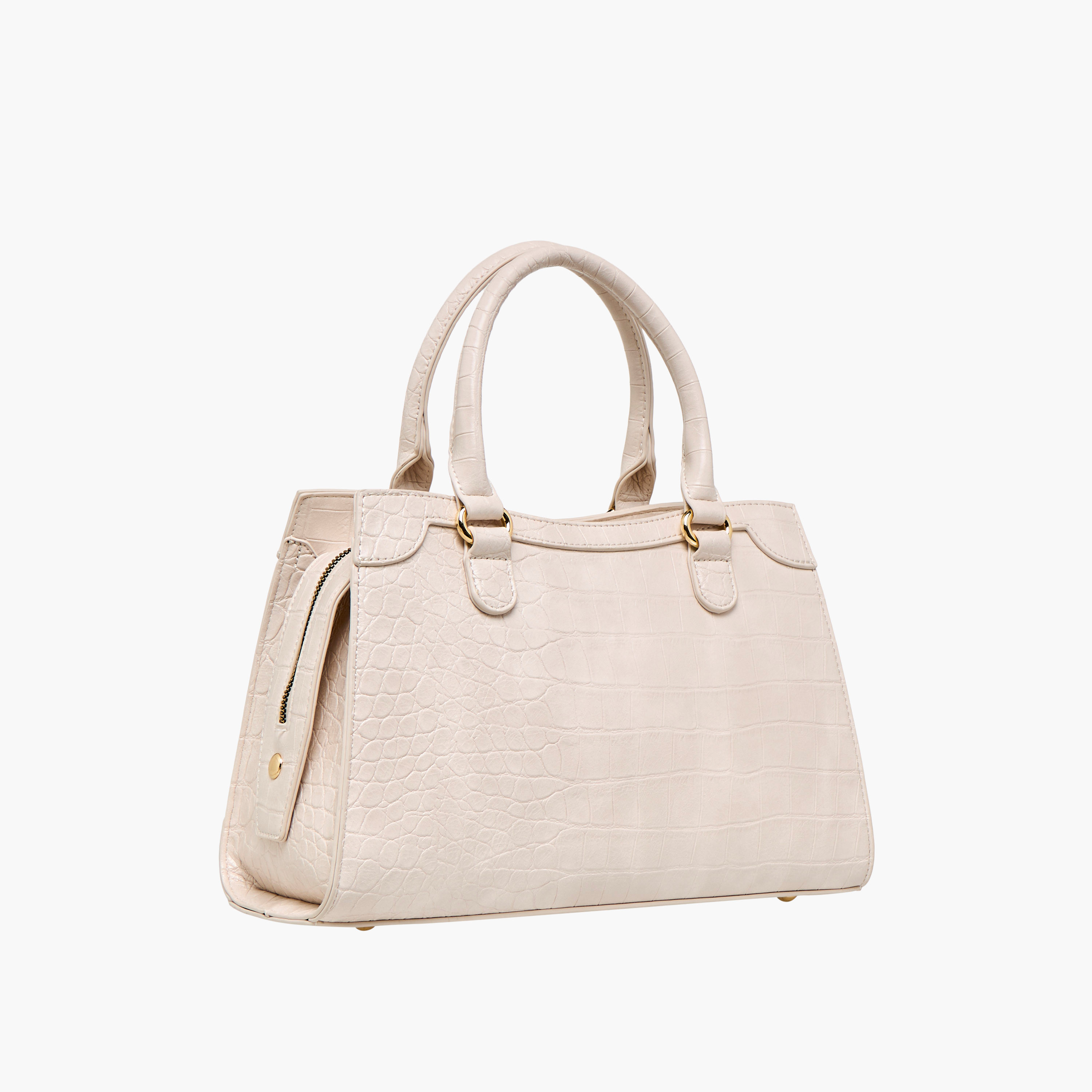 شنطة توت بارزة الملمس بحزام قابل للفصل وسحاب إغلاق من فلورا بيلا-women-bagsandwallets-handbags-image-4