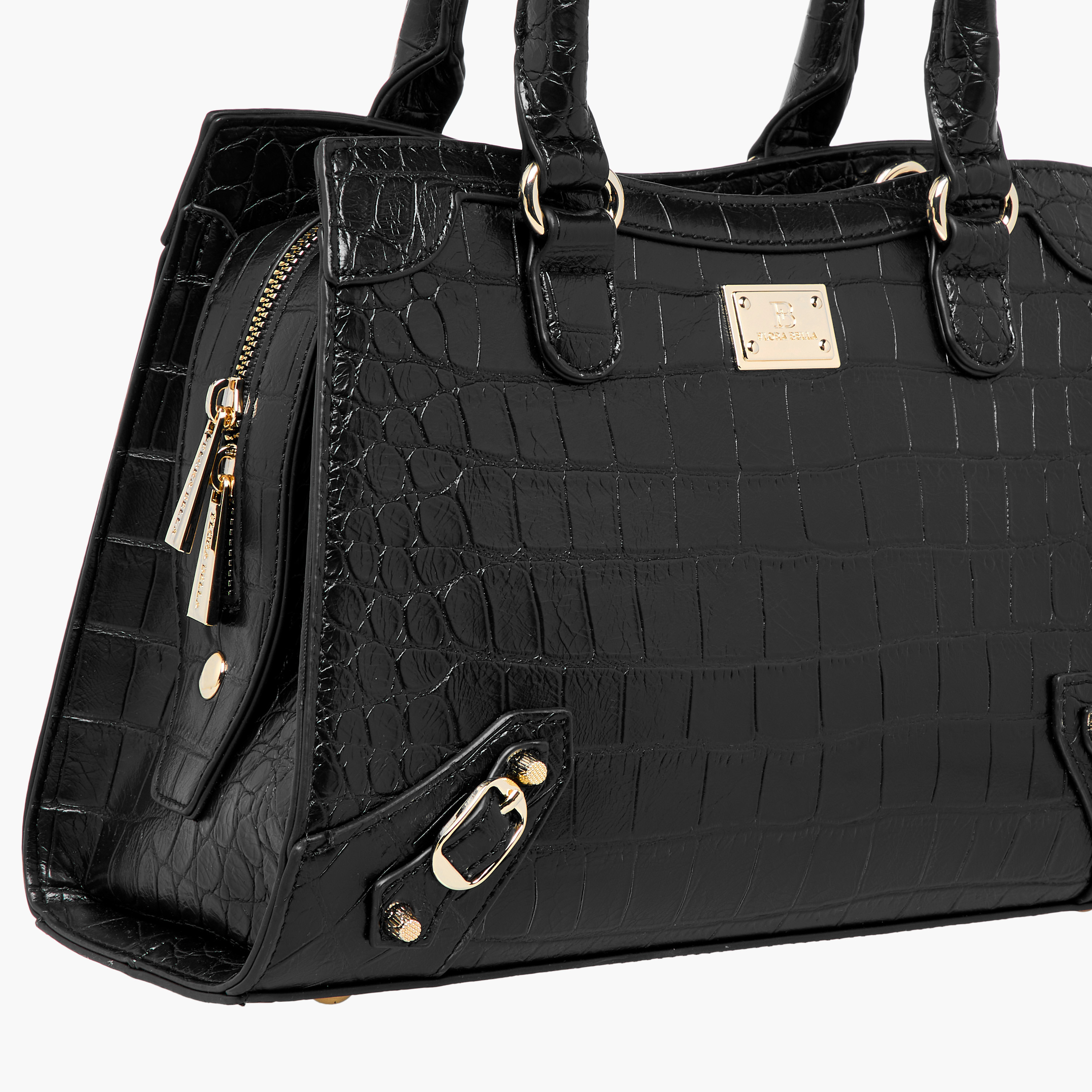 Flora Bella Textured Tote Bag with Detachable Strap and Zip Closure-women-bagsandwallets-handbags-image-5