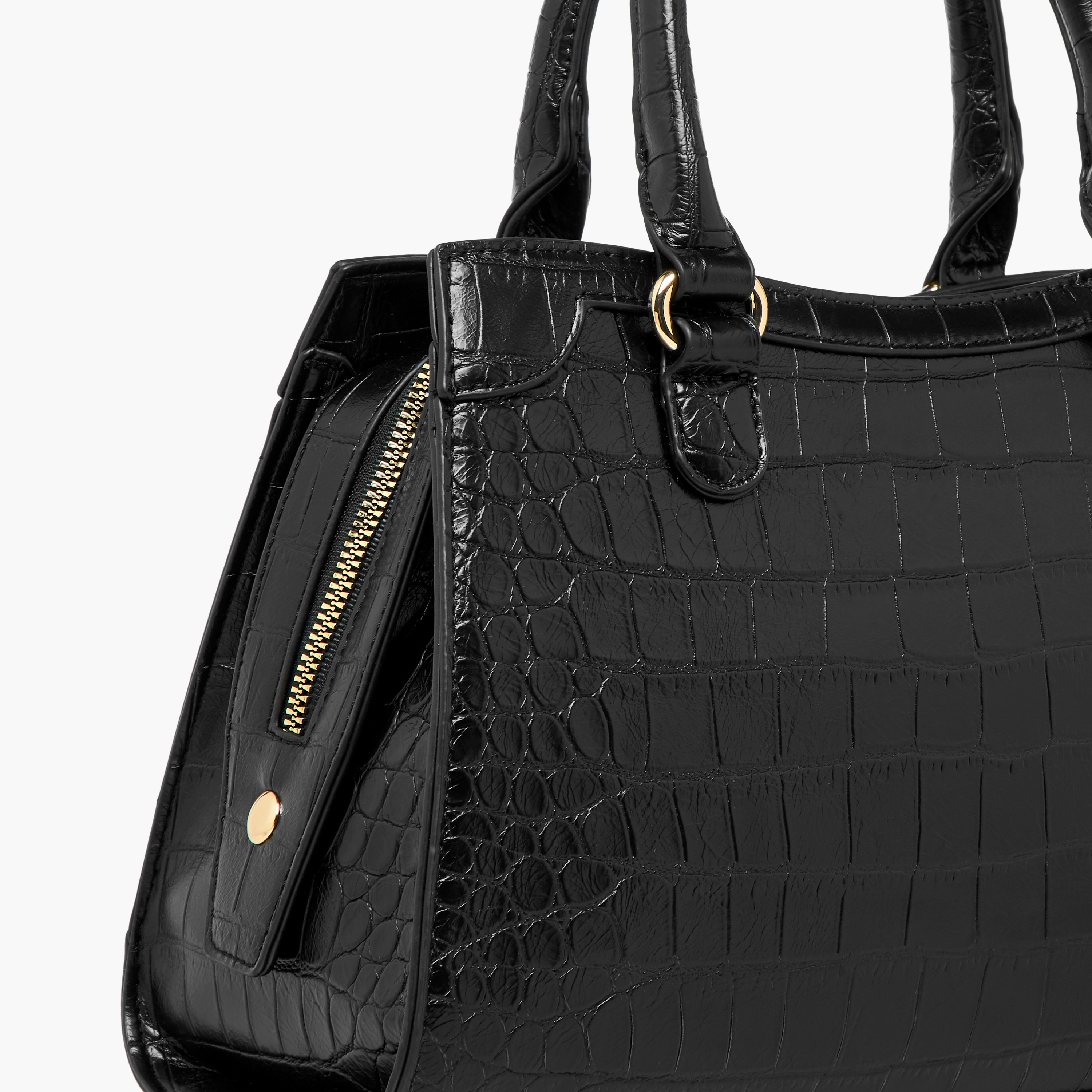 Flora Bella Textured Tote Bag with Detachable Strap and Zip Closure-women-bagsandwallets-handbags-image-6
