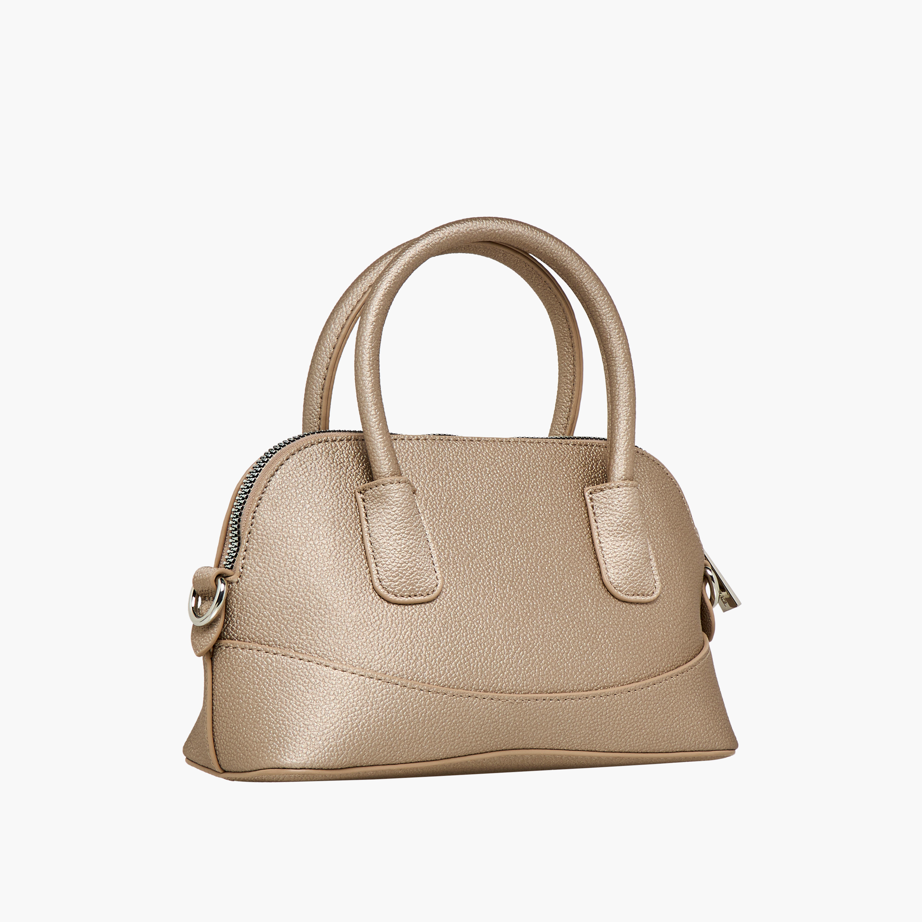 شنطة كروس بودي بارزة الملمس بحزام قابل للفصل وسحاب إغلاق من فلورا بيلا-women-bagsandwallets-handbags-image-5