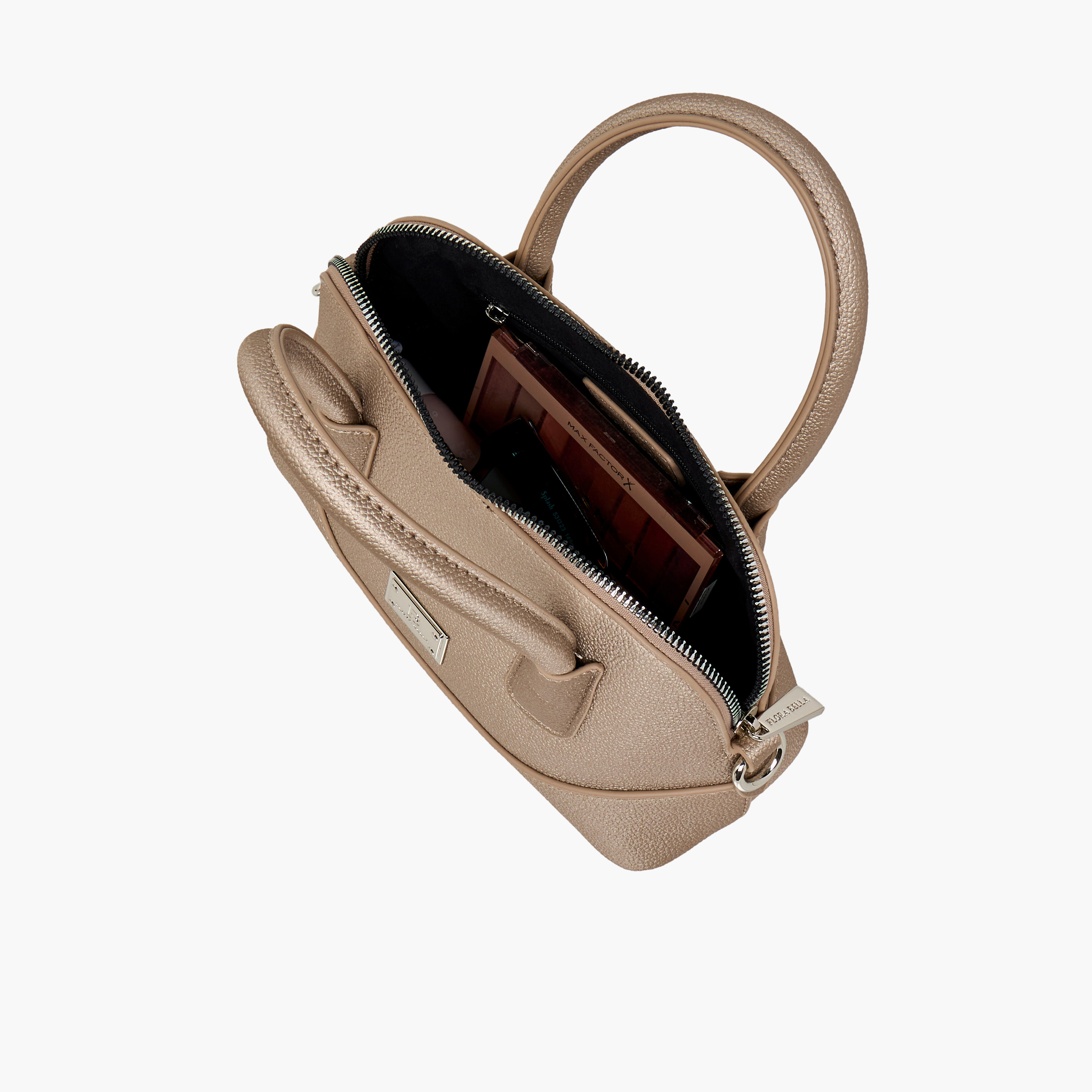 شنطة كروس بودي بارزة الملمس بحزام قابل للفصل وسحاب إغلاق من فلورا بيلا-women-bagsandwallets-handbags-image-10