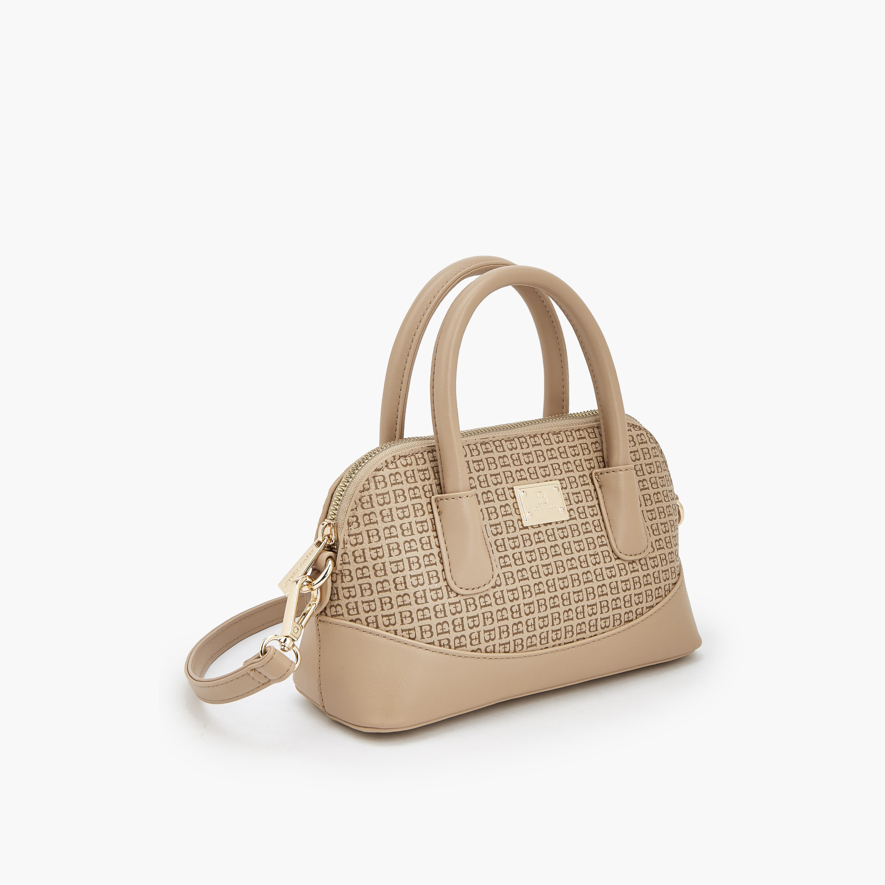 شنطة ساتشل بطبعات مونوجرام وحزام قابل للفصل من فلورا بيلا-women-bagsandwallets-handbags-image-5