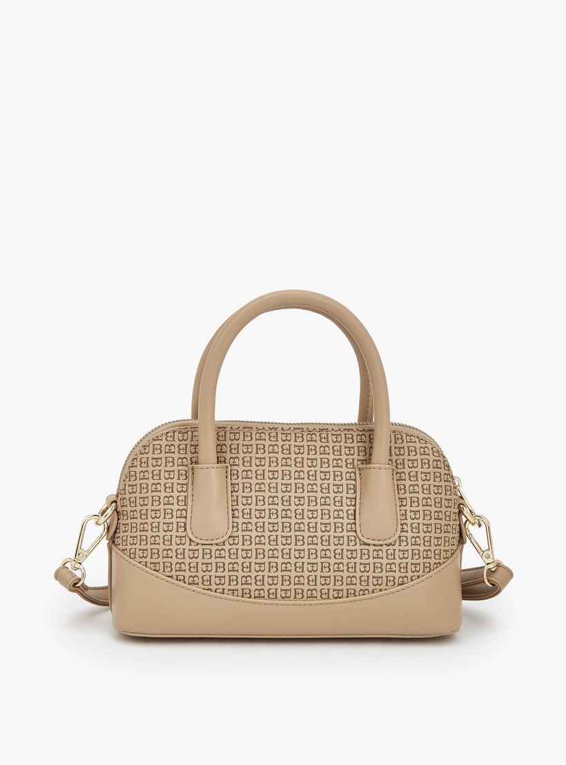شنطة ساتشل بطبعات مونوجرام وحزام قابل للفصل من فلورا بيلا-women-bagsandwallets-handbags-image-6