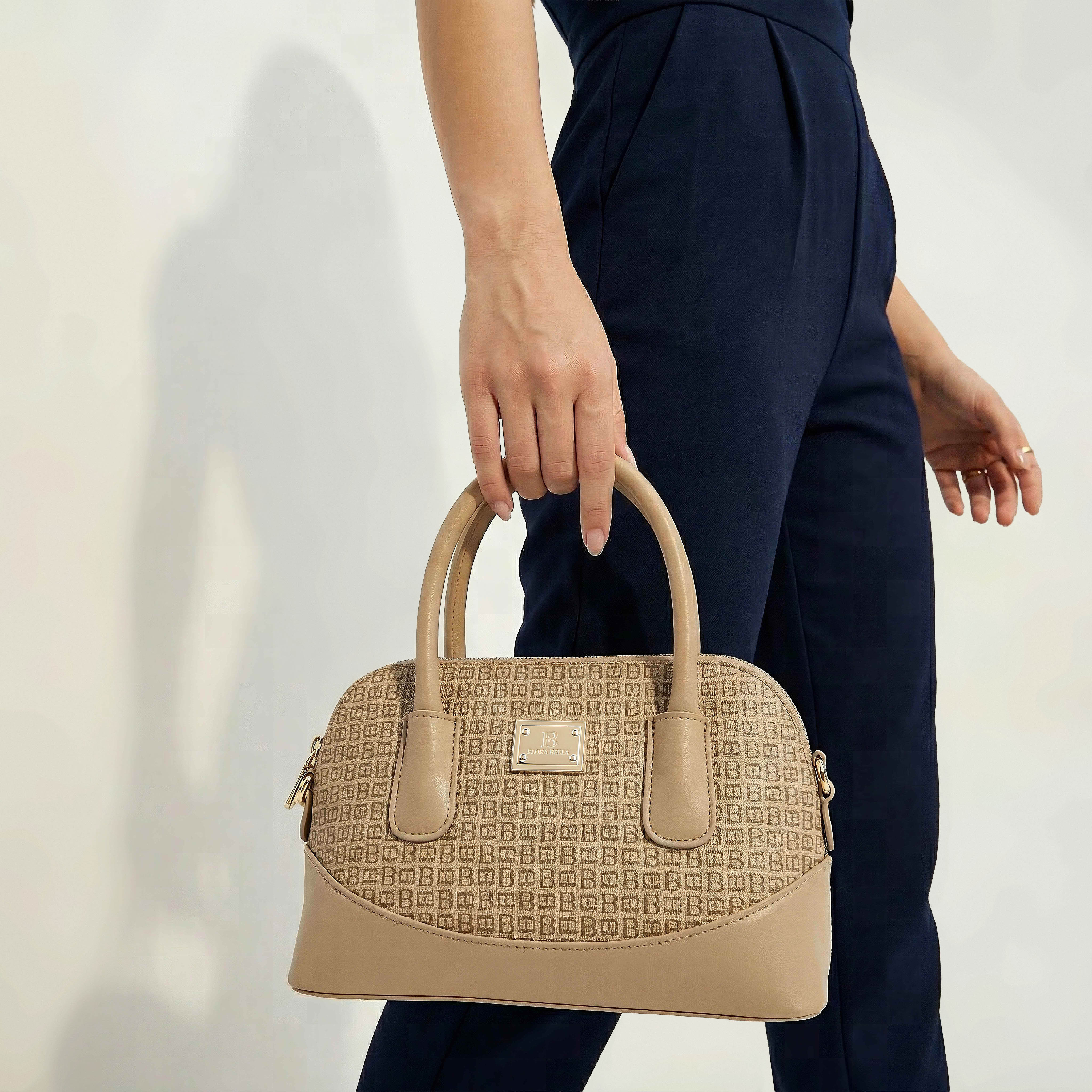 شنطة ساتشل بطبعات مونوجرام وحزام قابل للفصل من فلورا بيلا-women-bagsandwallets-handbags-image-8
