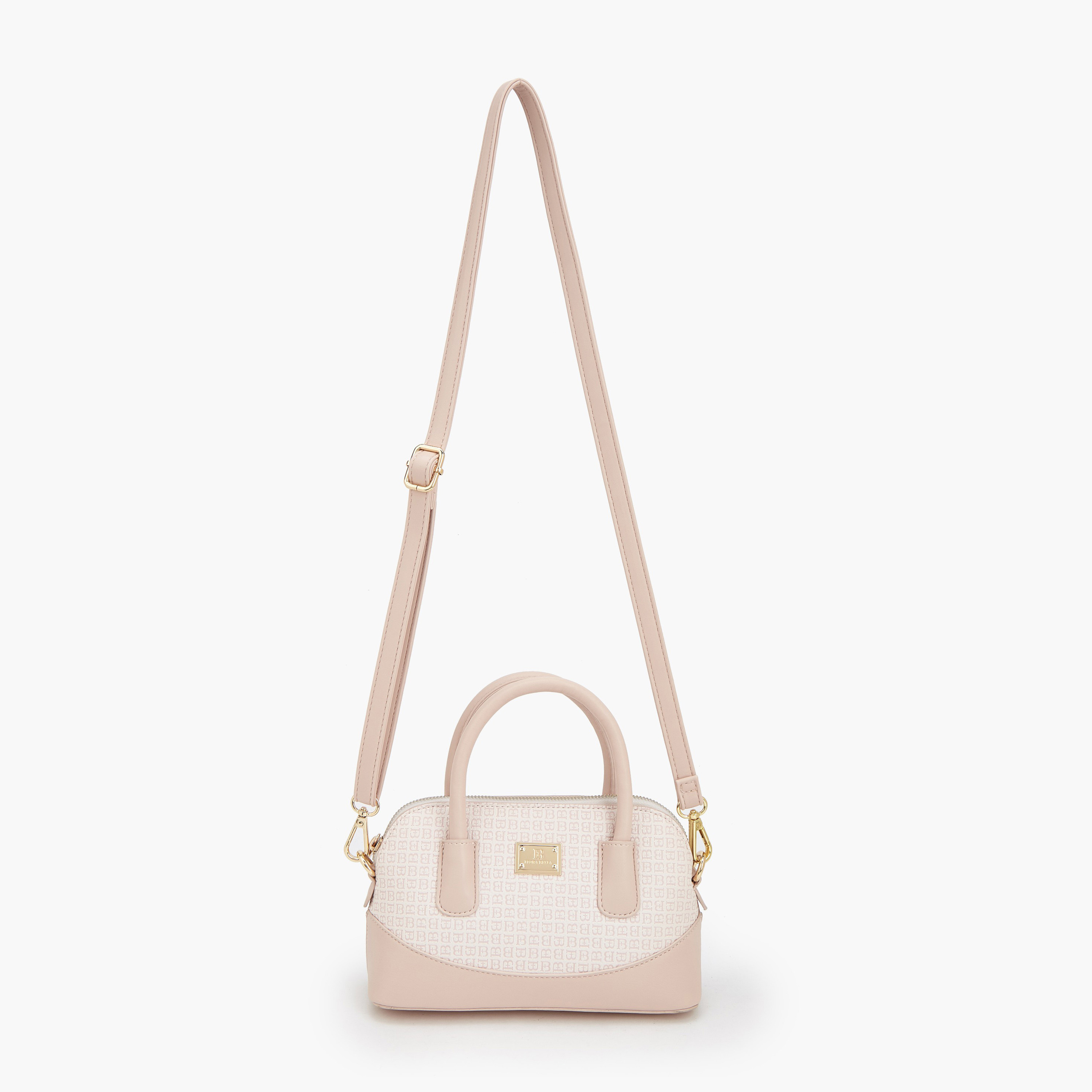 شنطة ساتشل بطبعات مونوجرام وحزام قابل للفصل من فلورا بيلا-women-bagsandwallets-handbags-image-3
