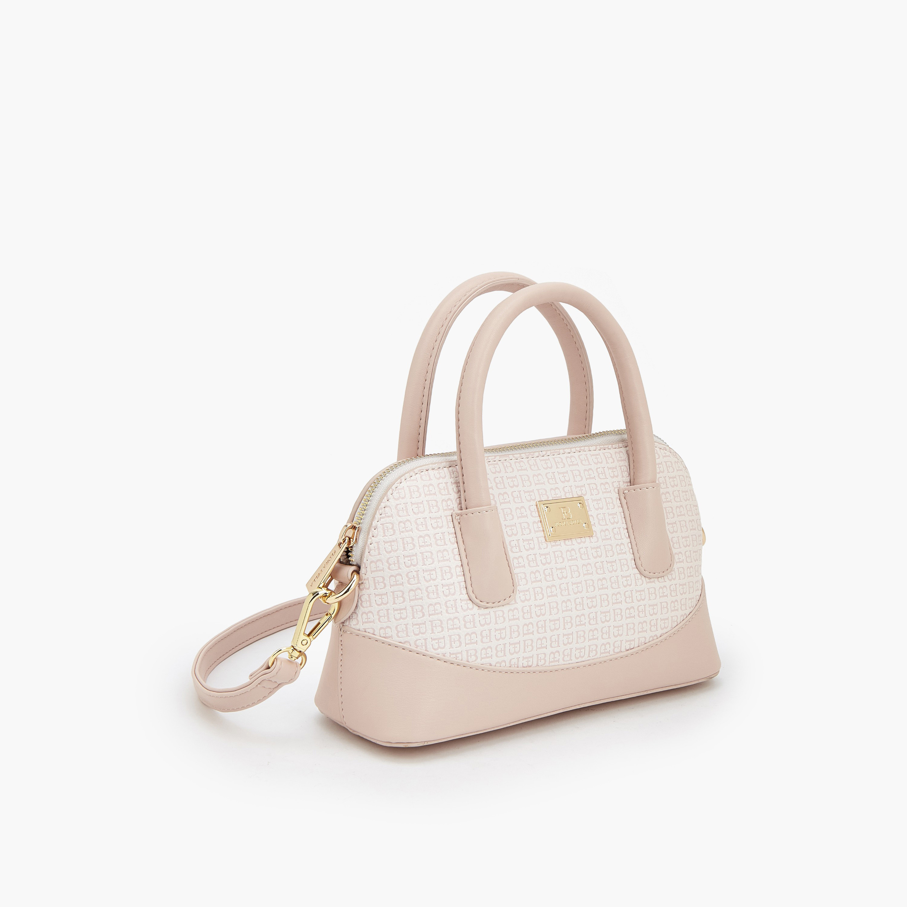 شنطة ساتشل بطبعات مونوجرام وحزام قابل للفصل من فلورا بيلا-women-bagsandwallets-handbags-image-4