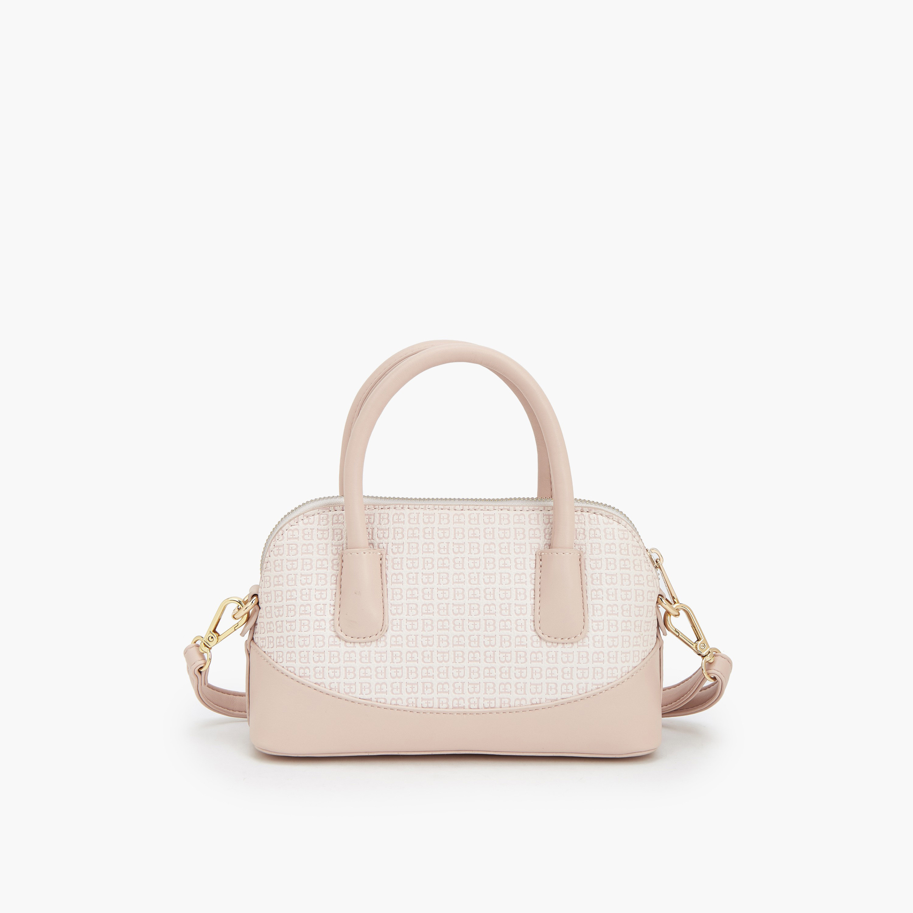 شنطة ساتشل بطبعات مونوجرام وحزام قابل للفصل من فلورا بيلا-women-bagsandwallets-handbags-image-6