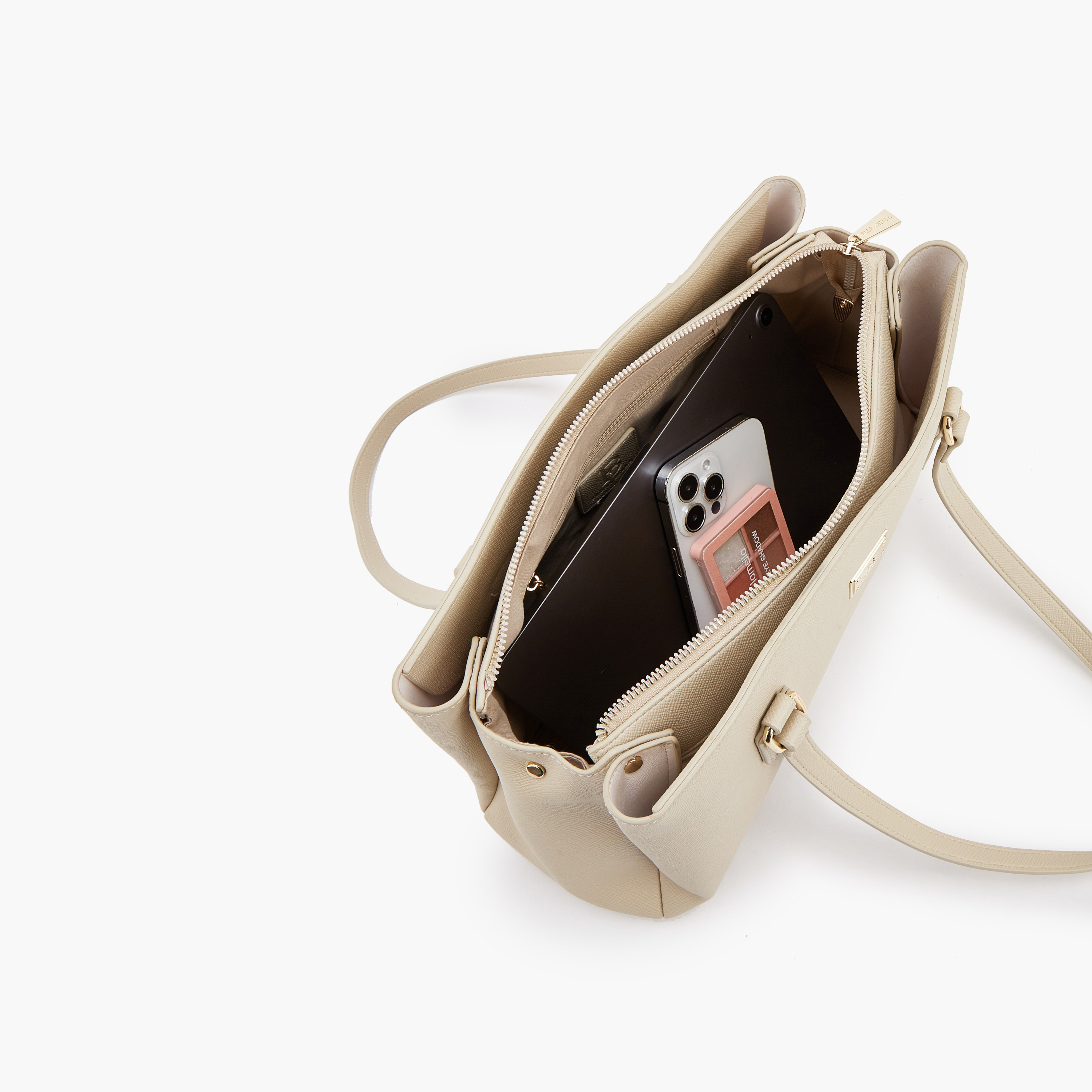 شنطة كتف سادة بسحاب إغلاق من فلورا بيلا-women-bagsandwallets-handbags-image-7