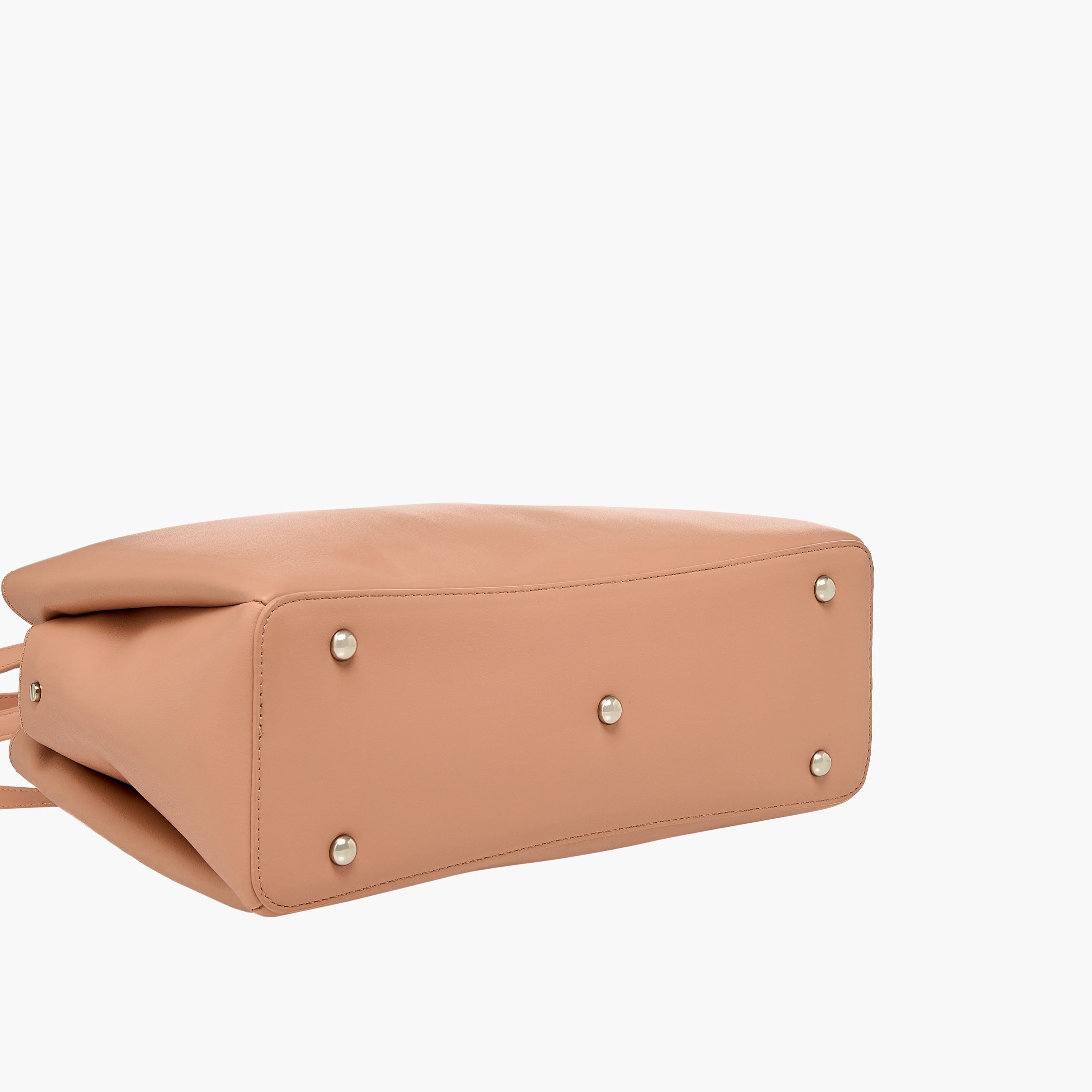 Flora Bella Solid Shoulder Bag with Double Handle and Zip Closure-women-bagsandwallets-handbags-image-6