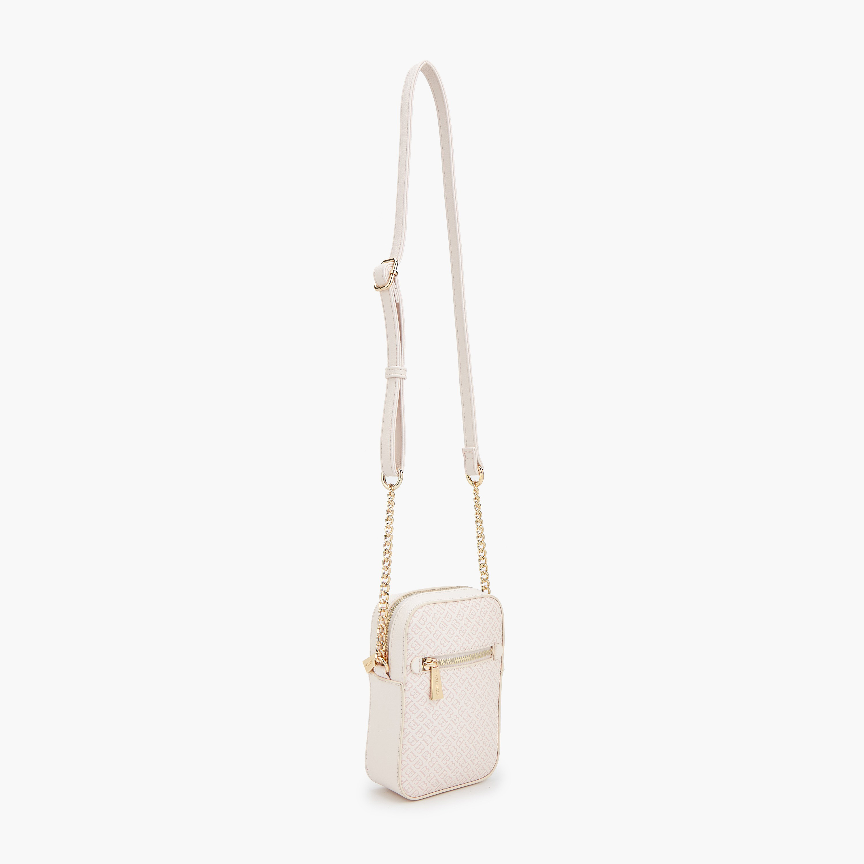 Flora Bella Monogram Print Crossbody Bag with Zip Closure-women-bagsandwallets-handbags-image-2
