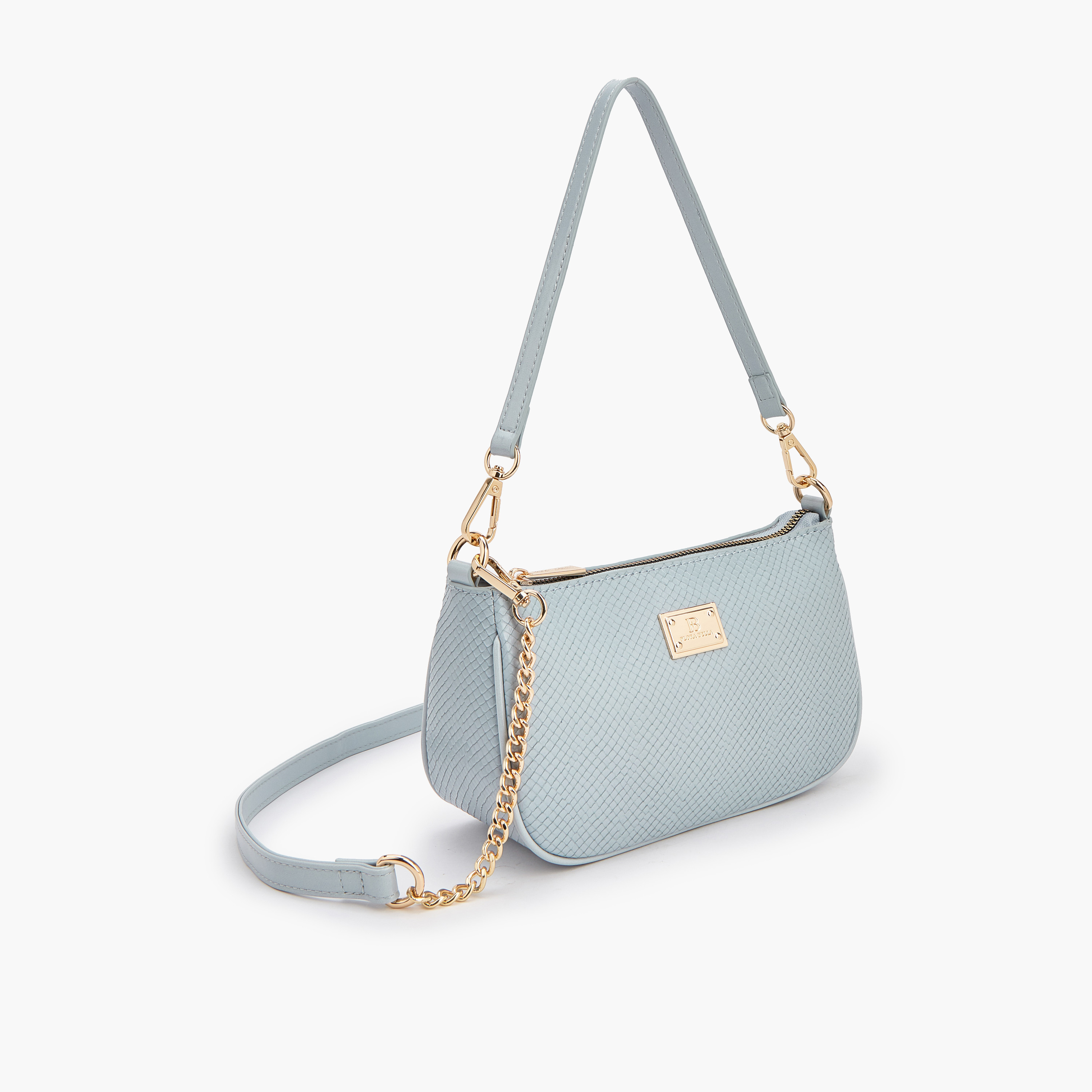 شنطة كتف بارزة الملمس مع حزام قابل للفصل للنساء من فلورا بيلا-women-bagsandwallets-handbags-image-4
