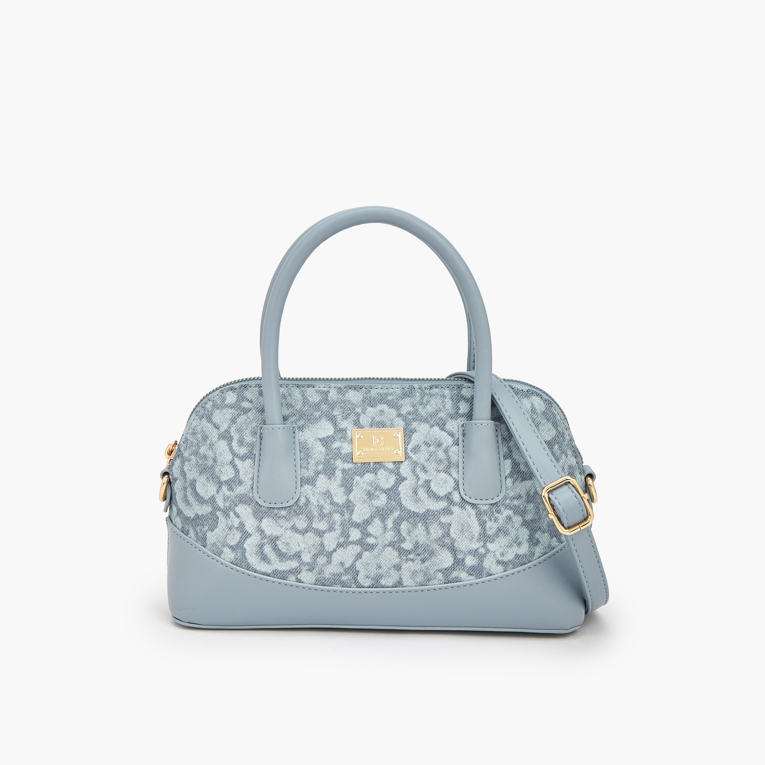 شنطة ساتشل بطبعات زهور وحزام قابل للفصل من فلورا بيلا-women-bagsandwallets-handbags-image-1