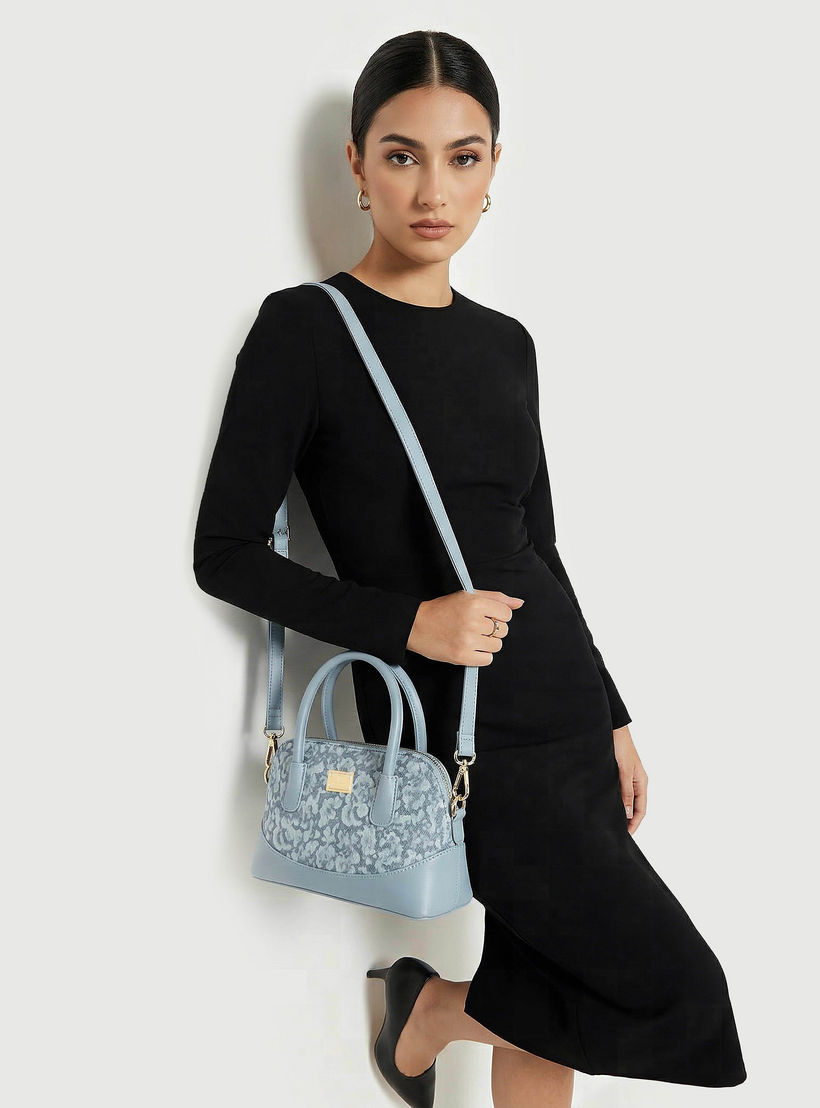شنطة ساتشل بطبعات زهور وحزام قابل للفصل من فلورا بيلا-women-bagsandwallets-handbags-image-8