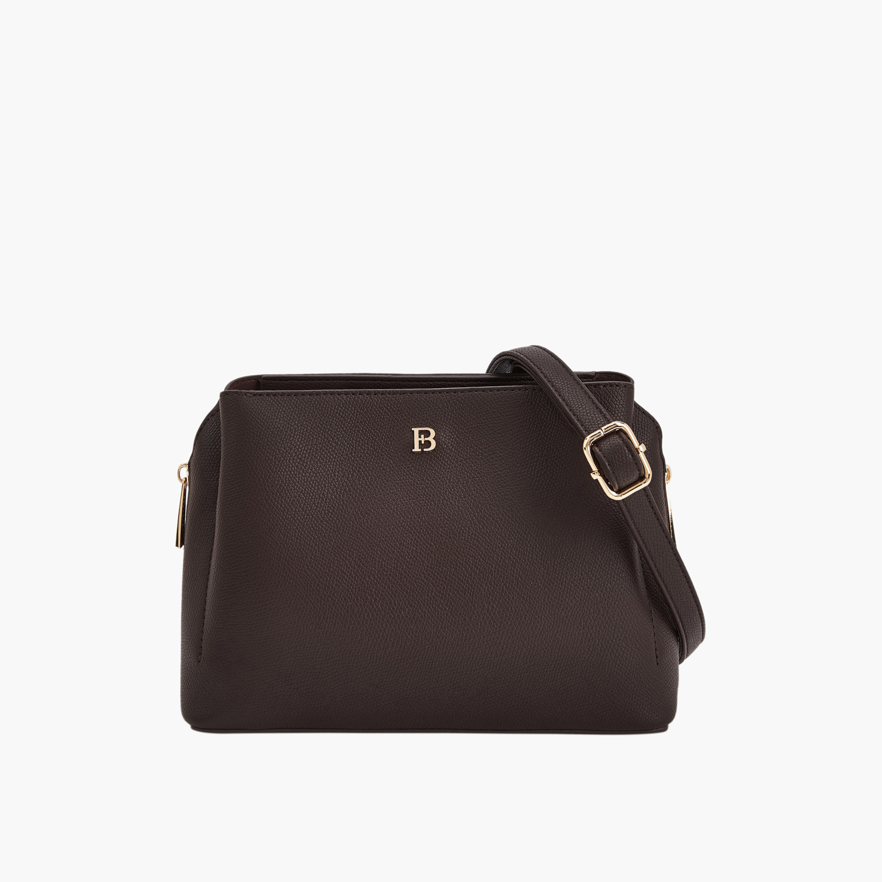 شنطة كروس بودي بزينة شعار مع حزام قابل للفصل من فلورا بيلا-women-bagsandwallets-handbags-image-1