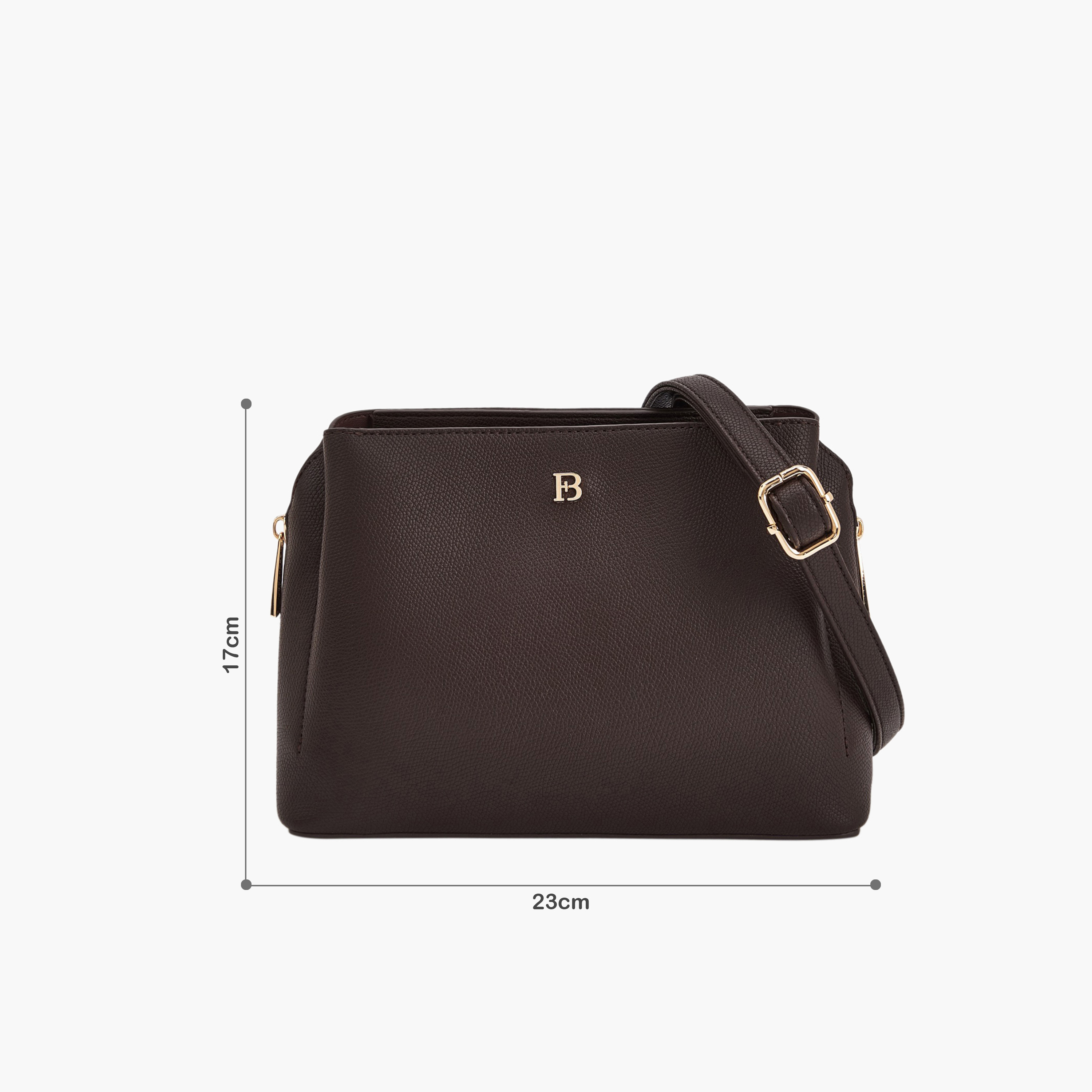 شنطة كروس بودي بزينة شعار مع حزام قابل للفصل من فلورا بيلا-women-bagsandwallets-handbags-image-2