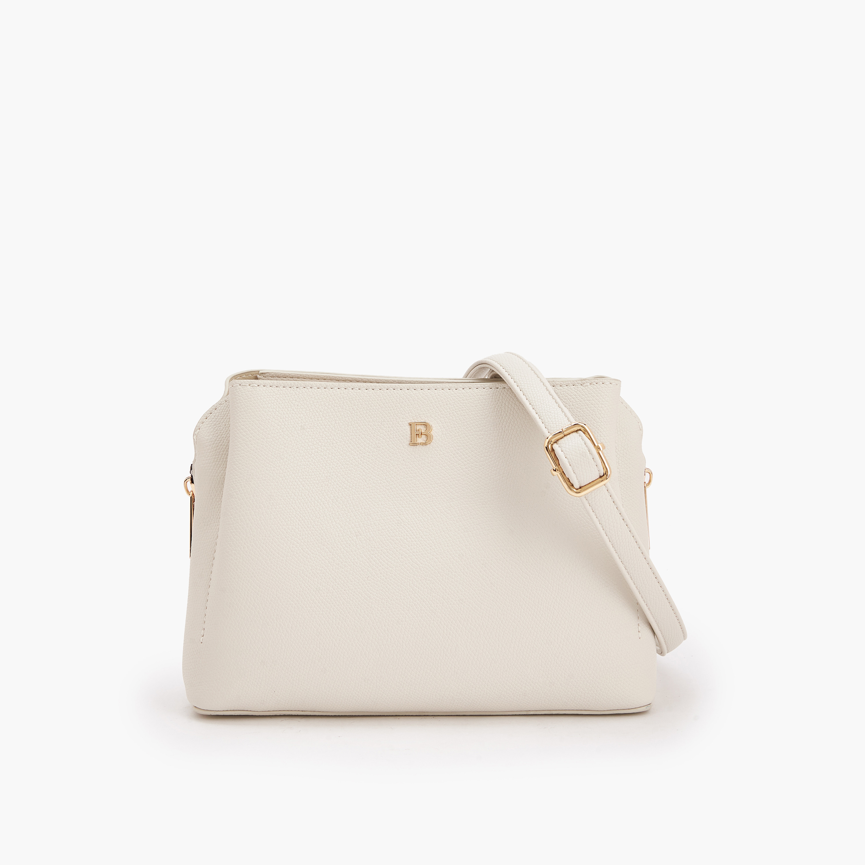 شنطة كروس بودي بزينة شعار مع حزام قابل للفصل من فلورا بيلا-women-bagsandwallets-handbags-image-1
