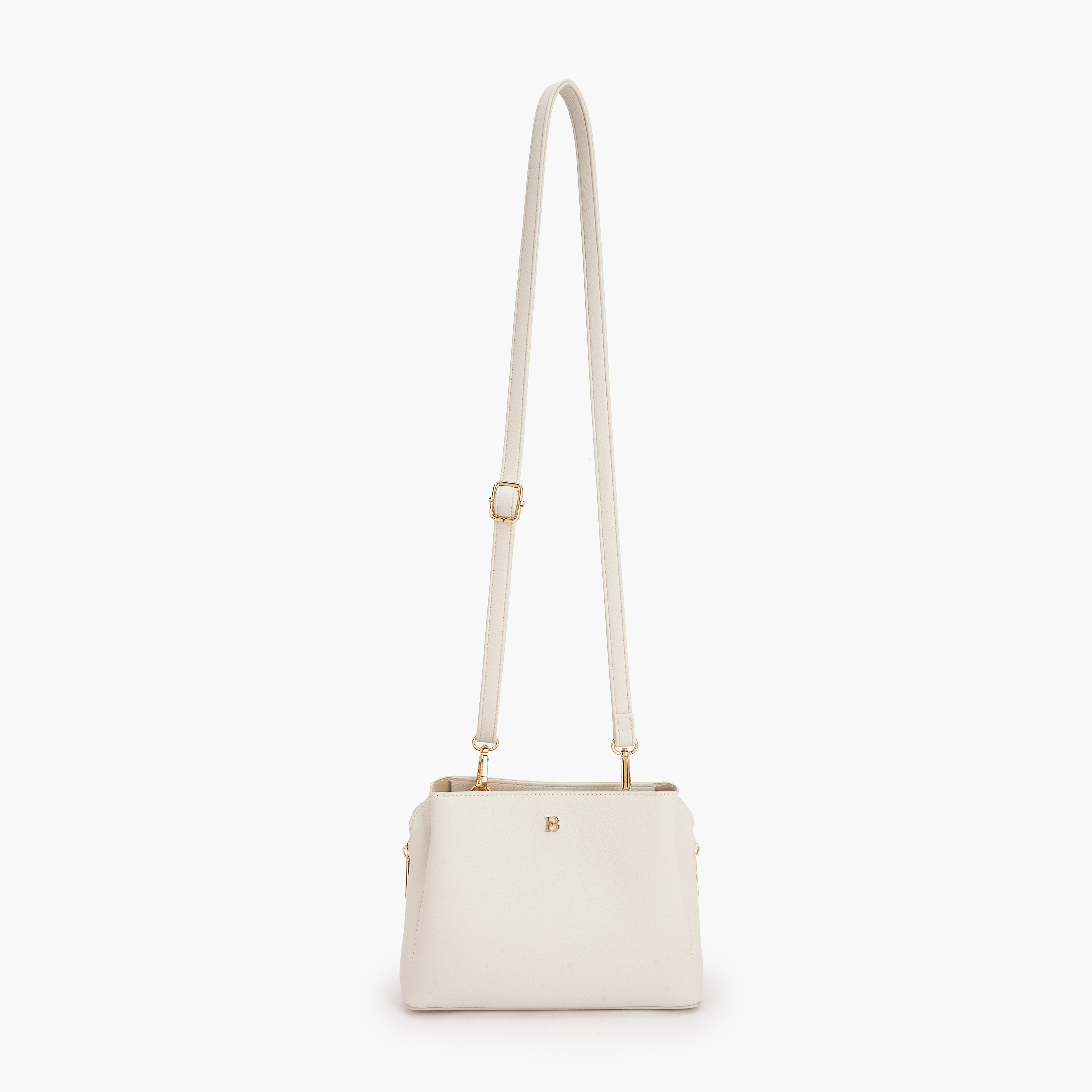 شنطة كروس بودي بزينة شعار مع حزام قابل للفصل من فلورا بيلا-women-bagsandwallets-handbags-image-3